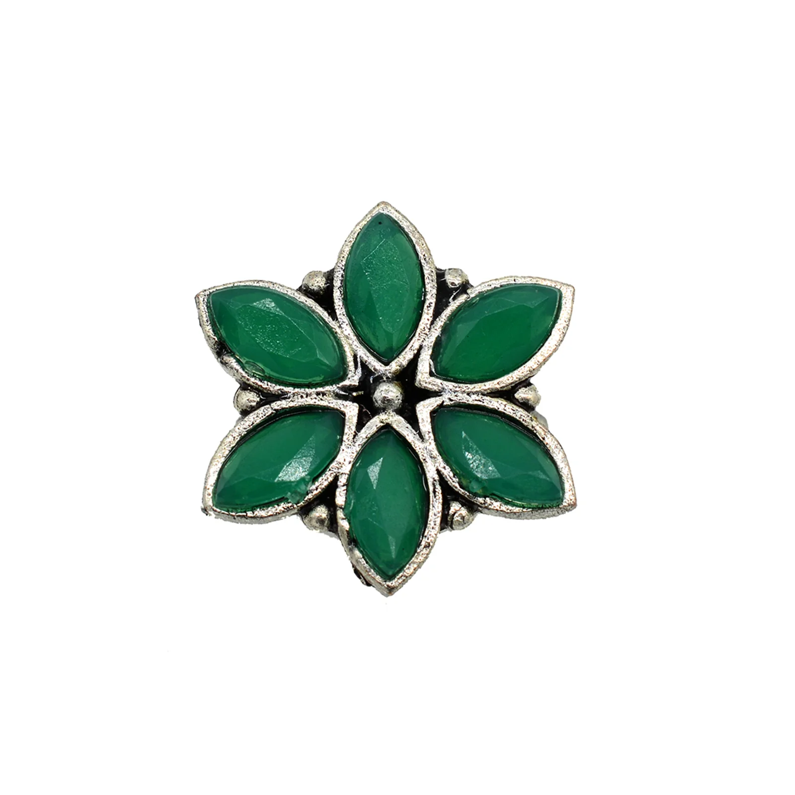 Urmi Green Silver Oxidized Jewelry Gift Set - Image 5