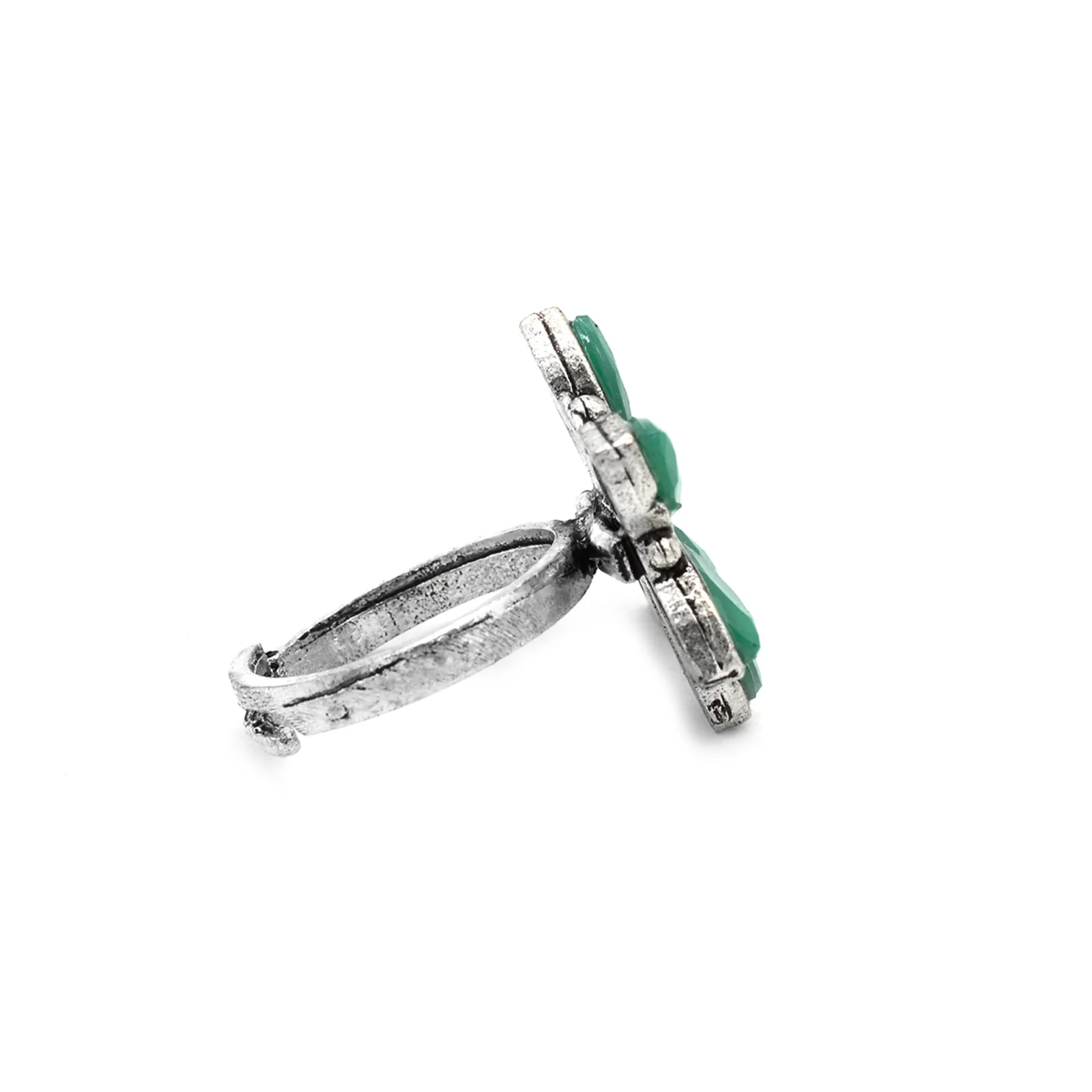 Urmi Green Silver Oxidized Jewelry Gift Set - Image 6