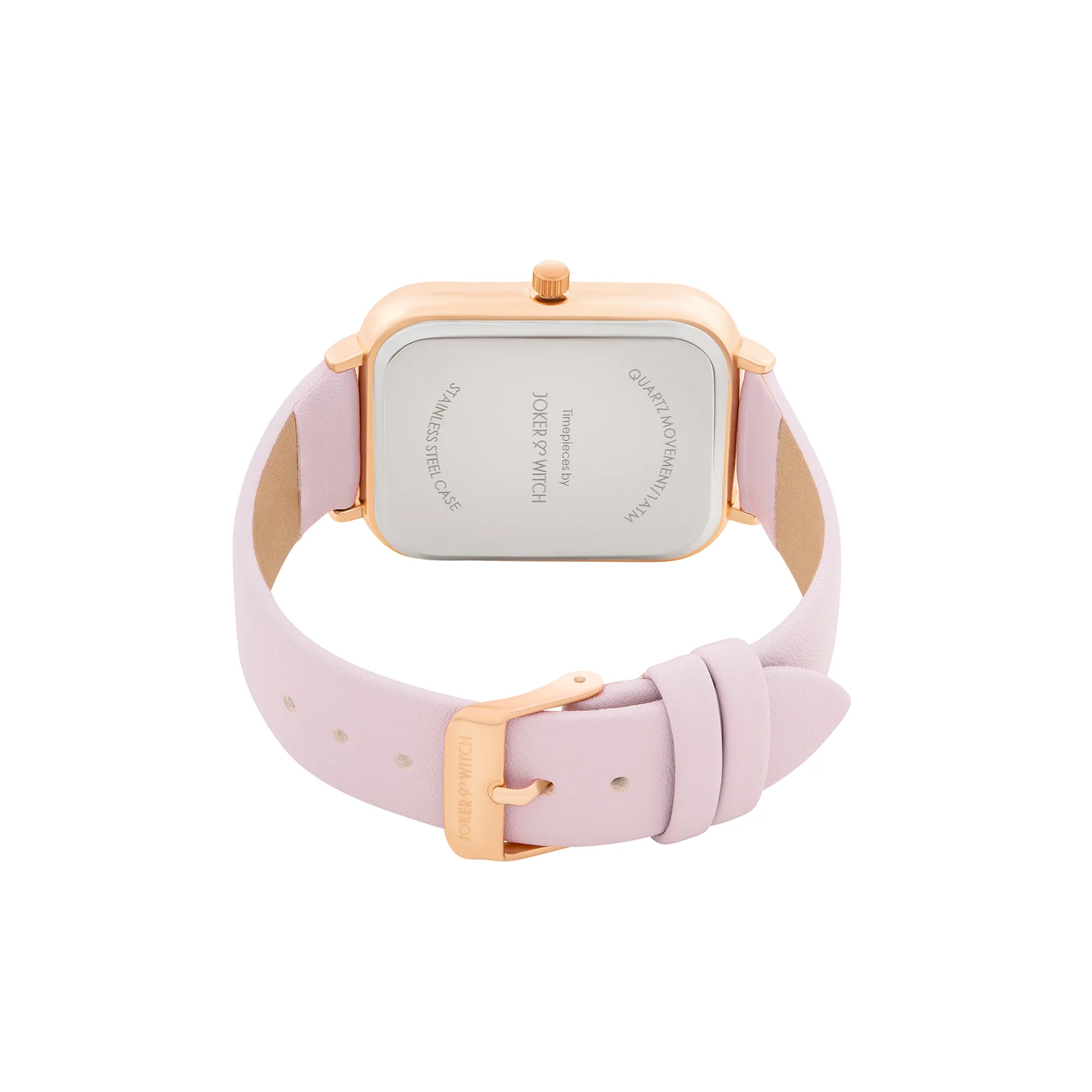 Utopia Lavender Large Rectangle Dial PU Strap Women's Watch - Image 6
