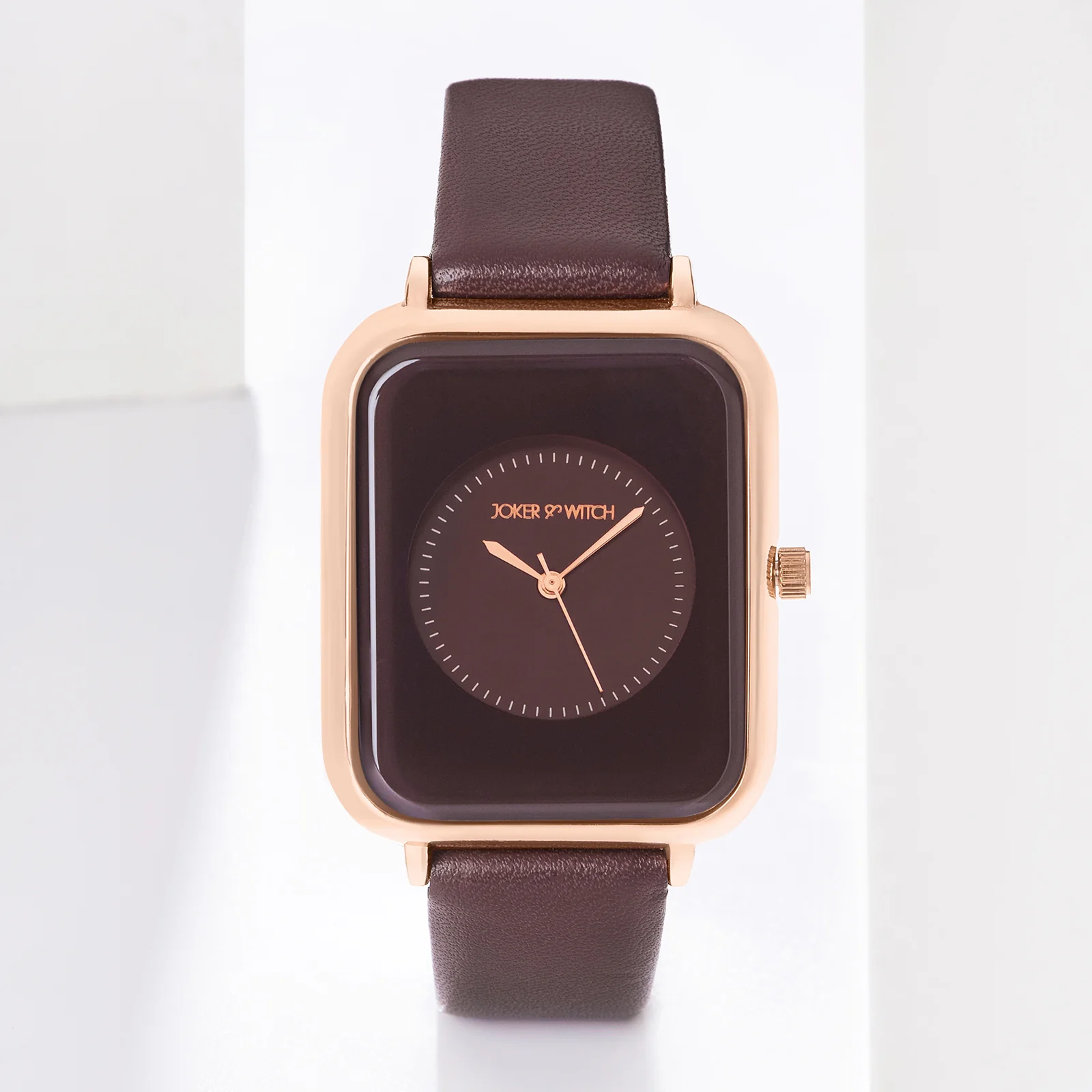 Utopia Maroon Medium Rectangle Dial Maroon PU Strap Women's Watch - Image 2