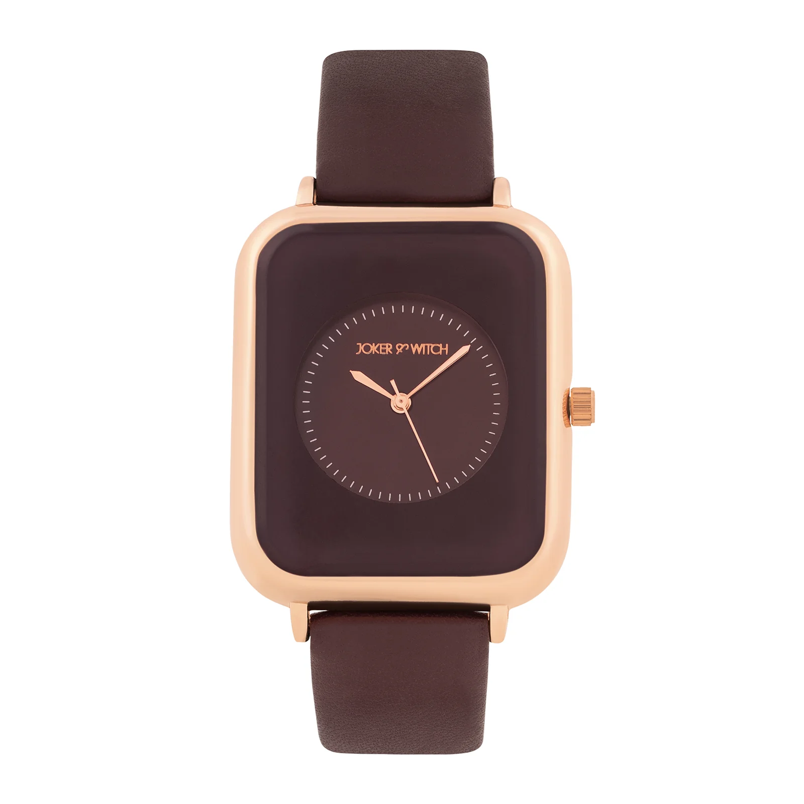 Utopia Maroon Medium Rectangle Dial Maroon PU Strap Women's Watch - Image 3