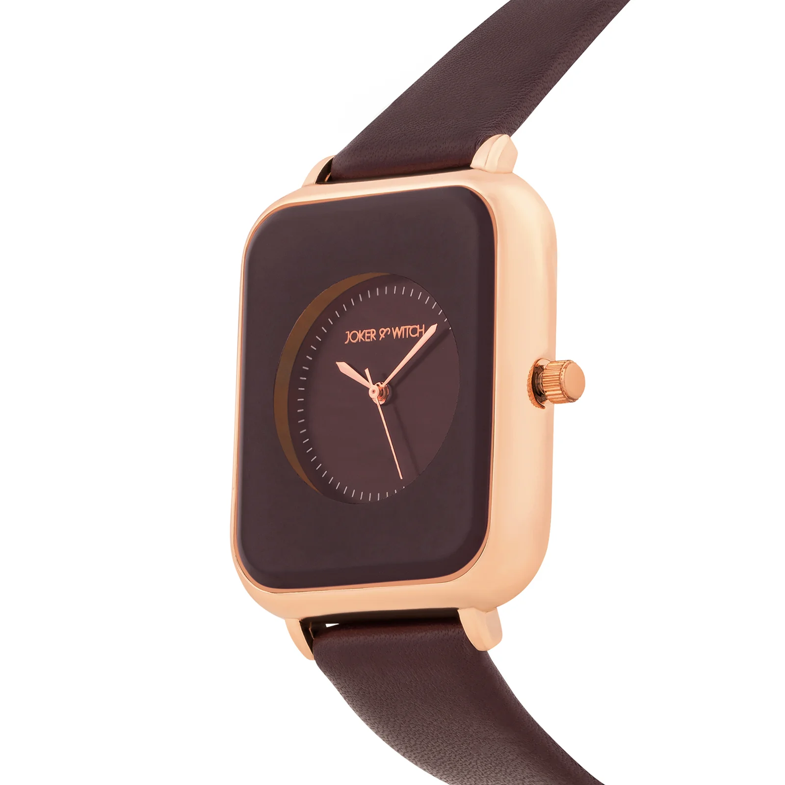 Utopia Maroon Medium Rectangle Dial Maroon PU Strap Women's Watch - Image 4