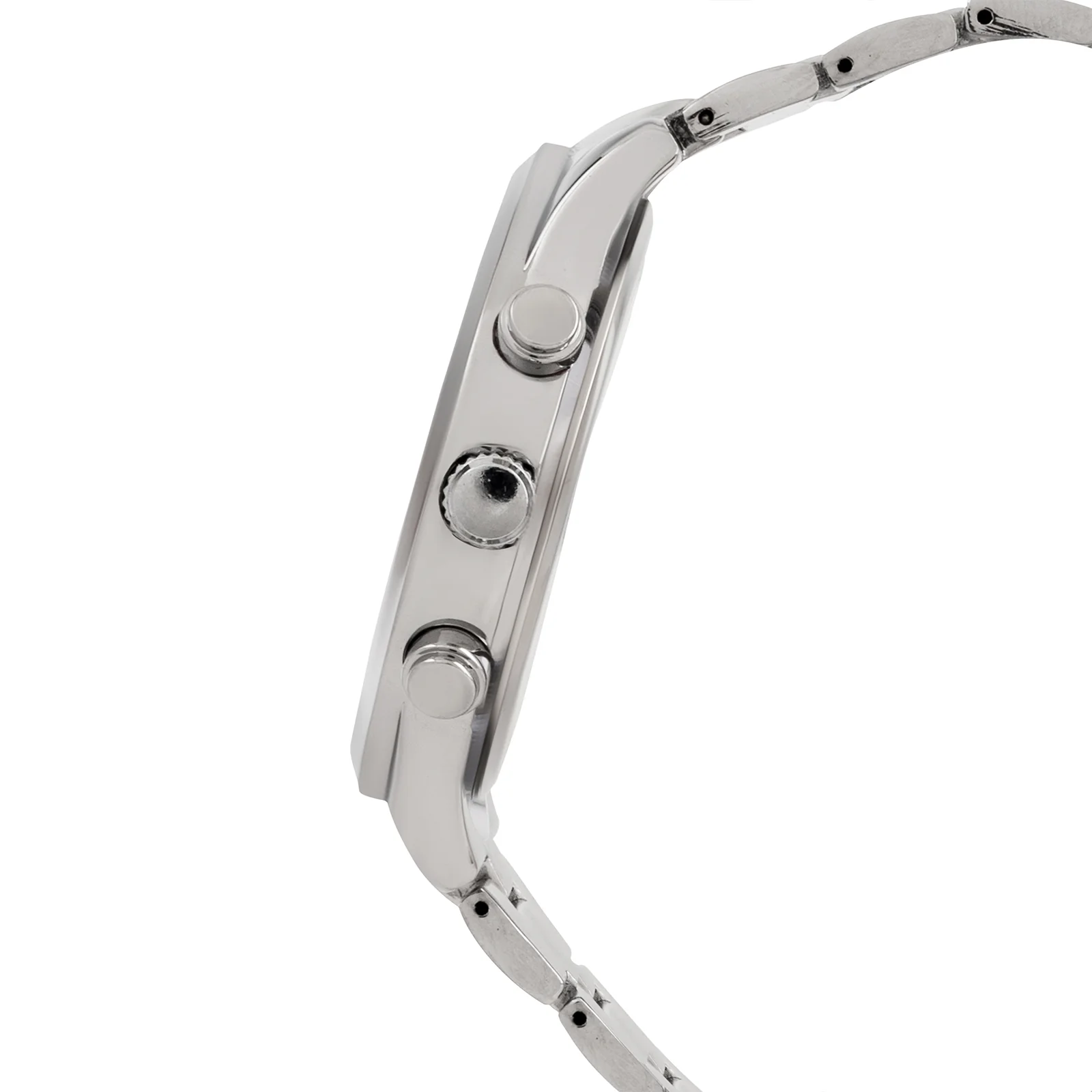 Vader White XLarge Dial Silver Linked Chain Strap Men's Watch - Image 5