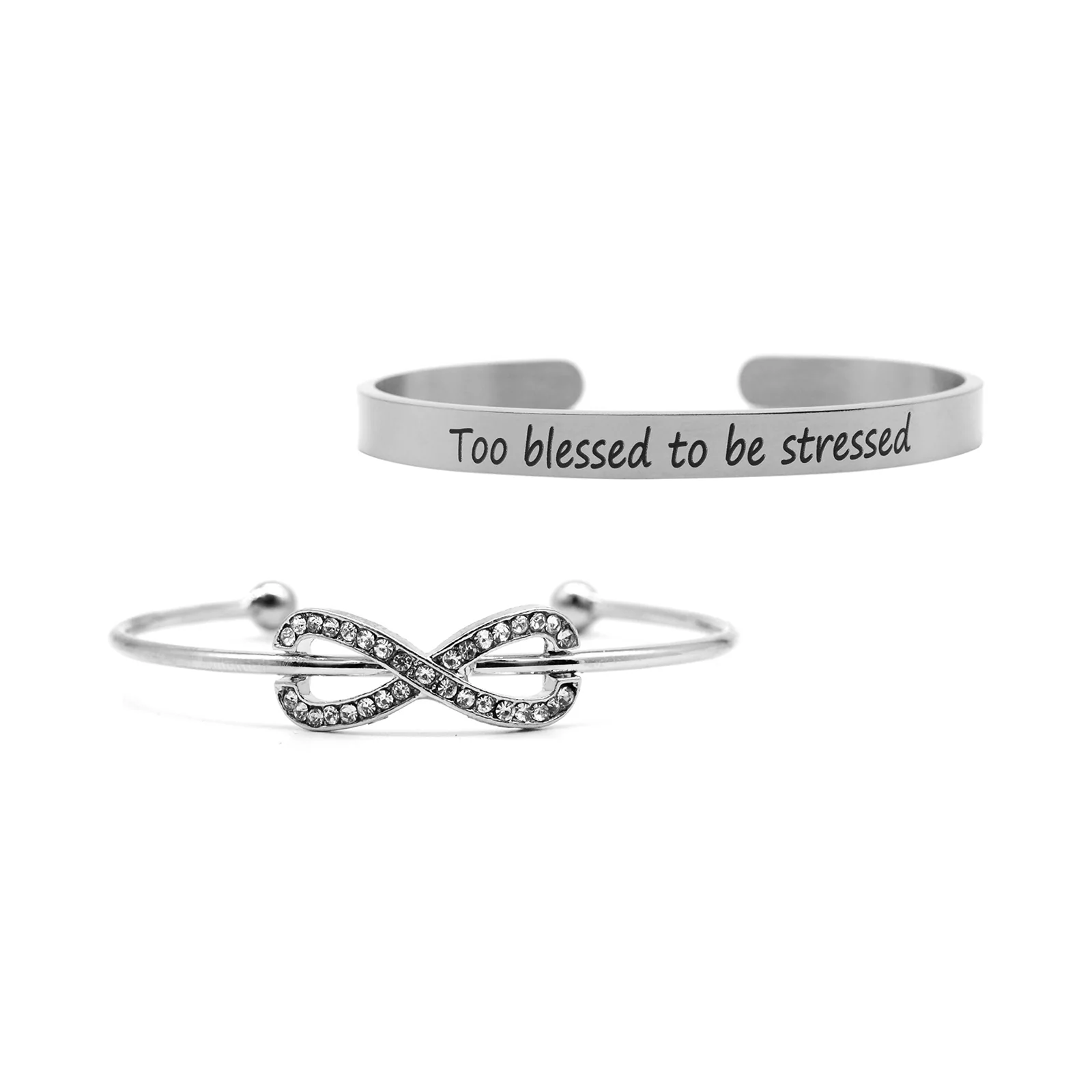 Val Set of 2 Silver Bracelet Set - Image 2