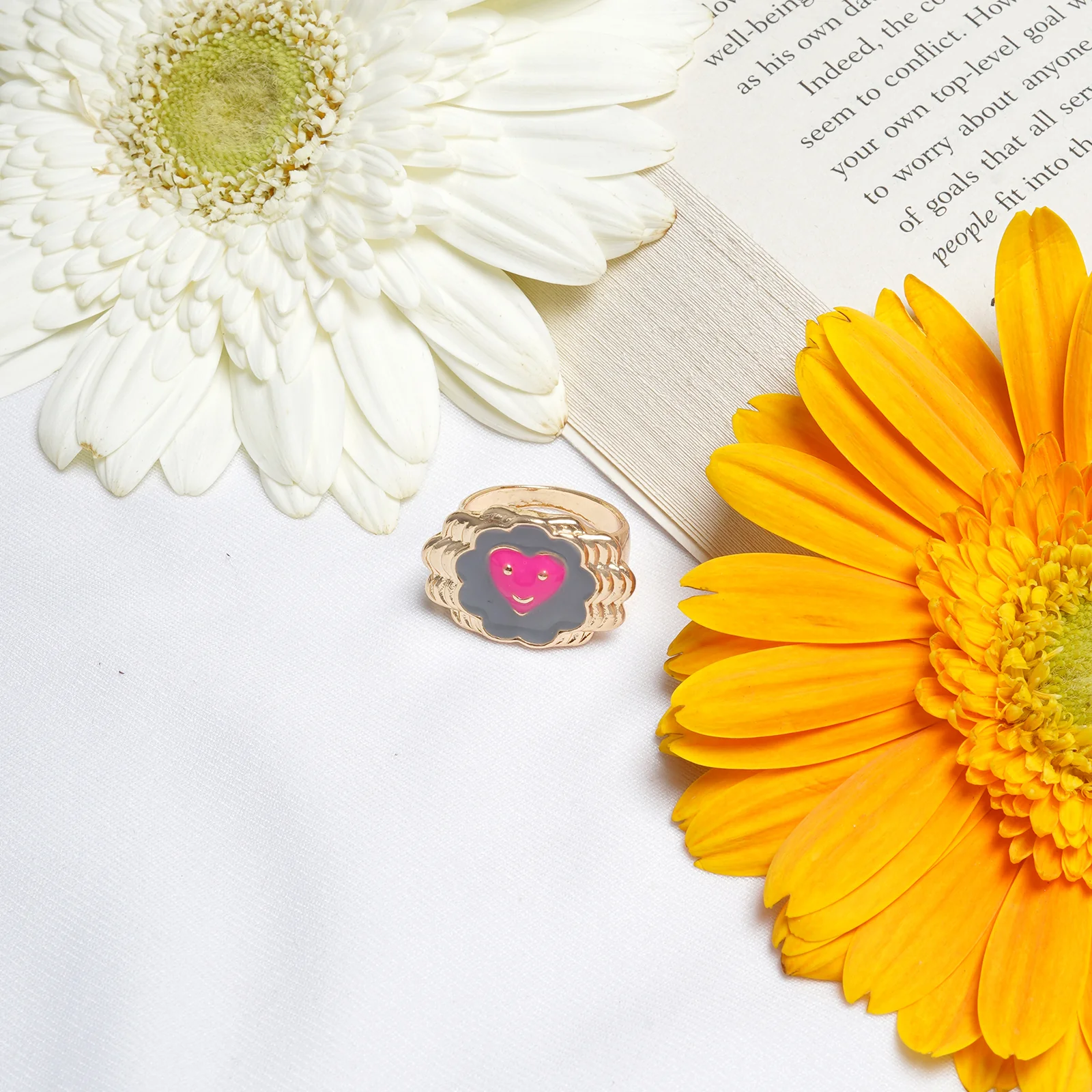 Vanilla Heart Signet Ring - Image 2