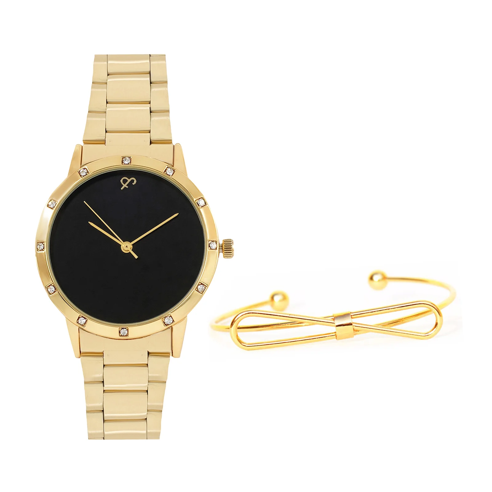 Vantine Gold Watch Bracelet Stack - Image 2