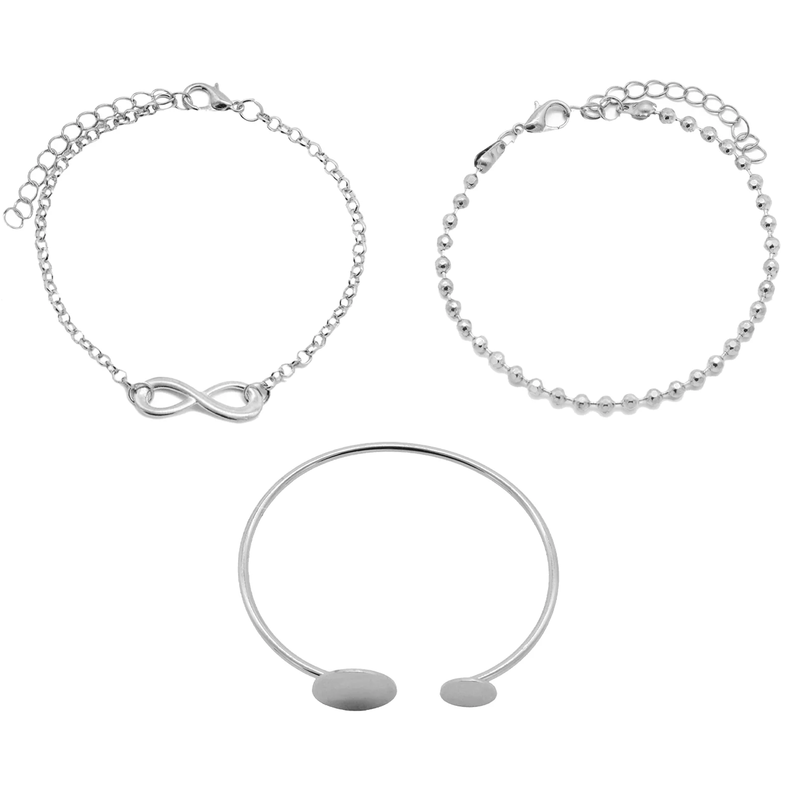 Varese Silver Bracelet Set - Image 3