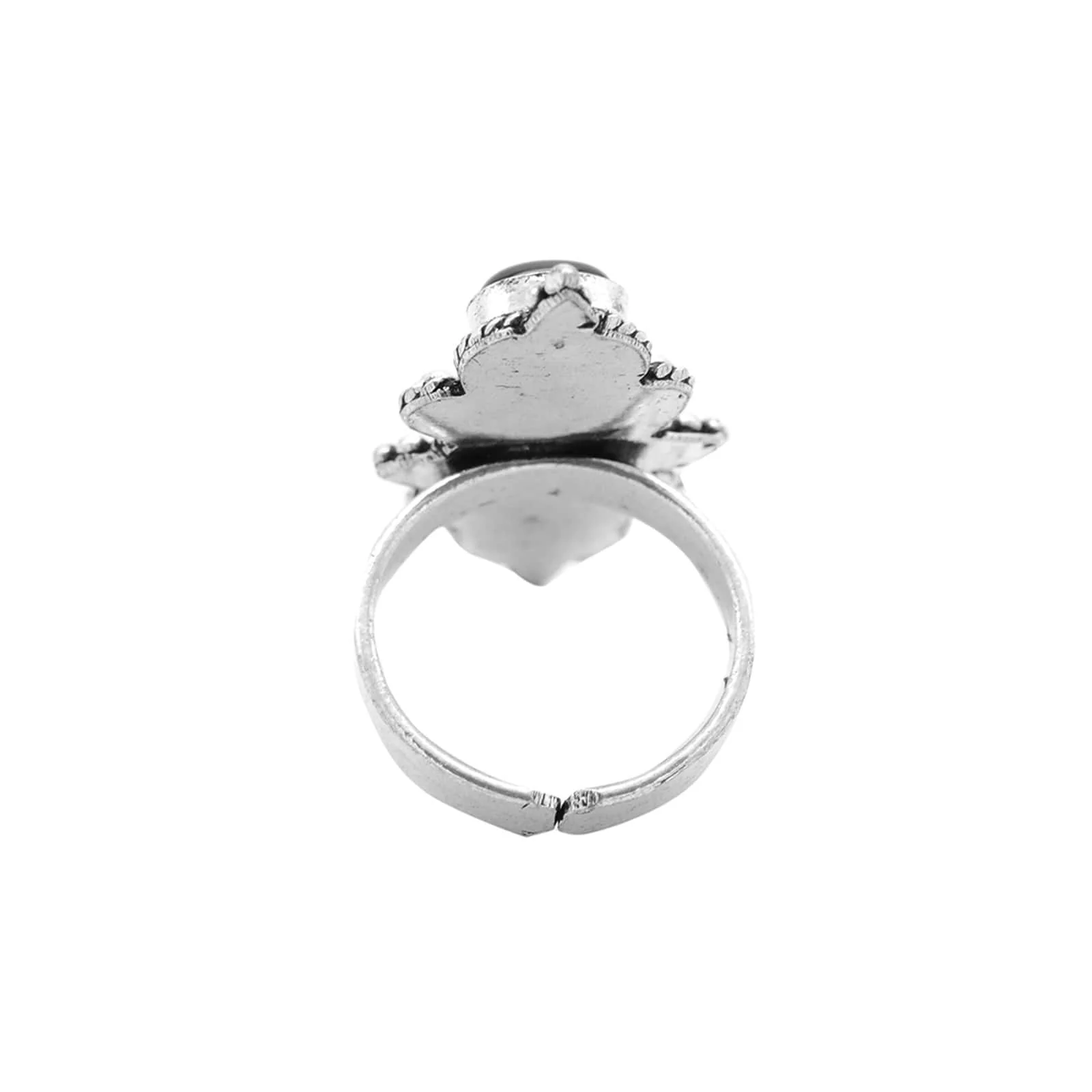 Vedant Black Silver Oxidized Ring - Image 4