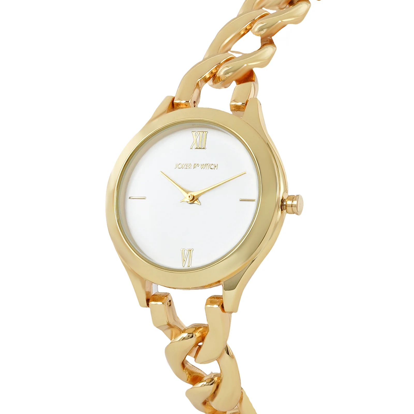 Vegas White Medium Dial Gold Bracelet Strap Women's Watch - Image 4