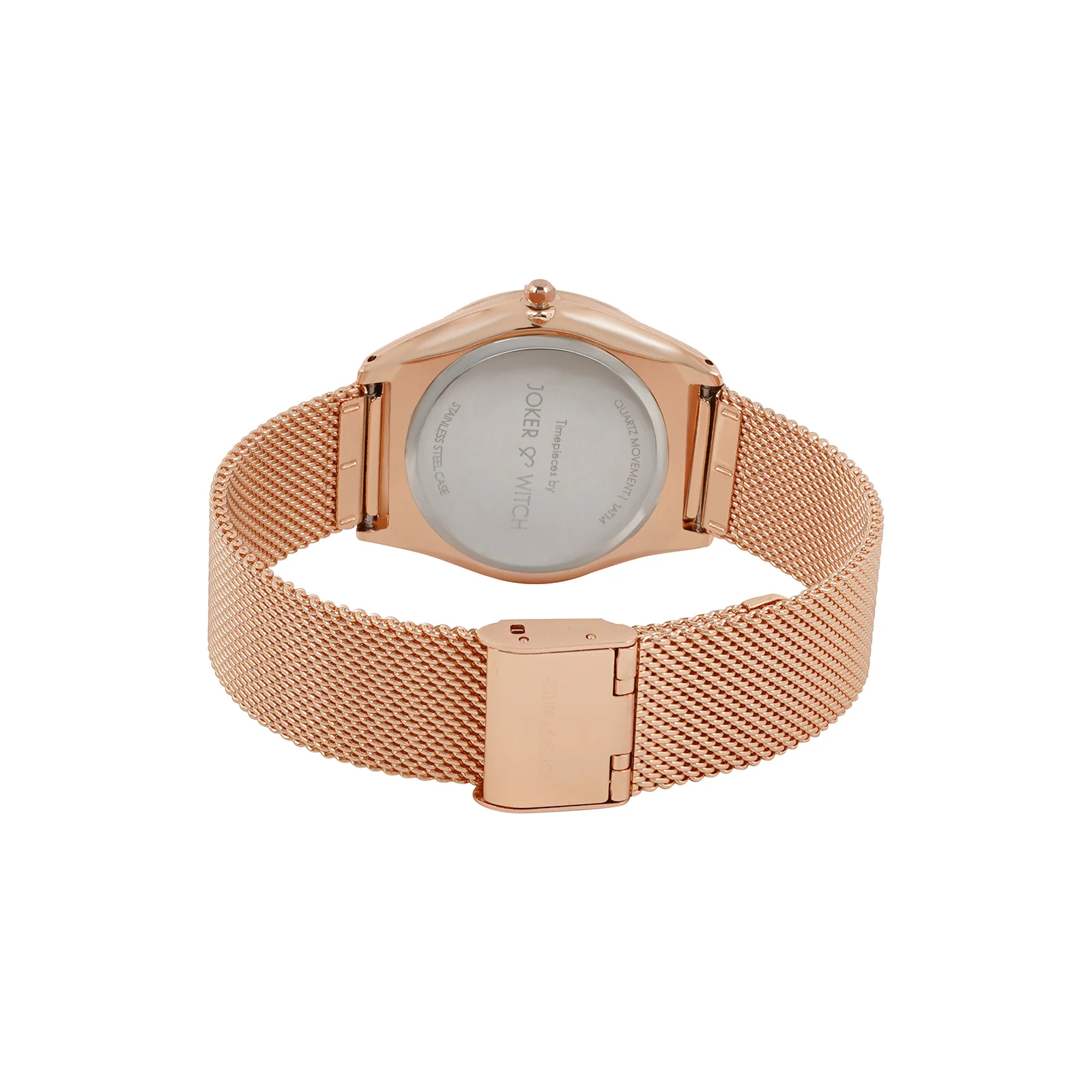 Venice Green Medium Dial Rose Gold Mesh Strap Women's Watch - Image 6