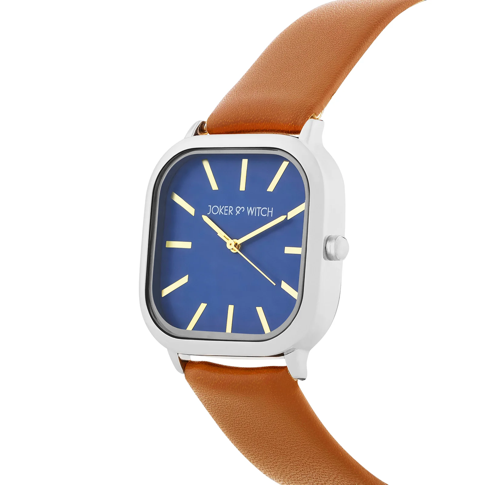 Vera Blue Medium Square Dial Brown PU Strap Women's Watch - Image 4