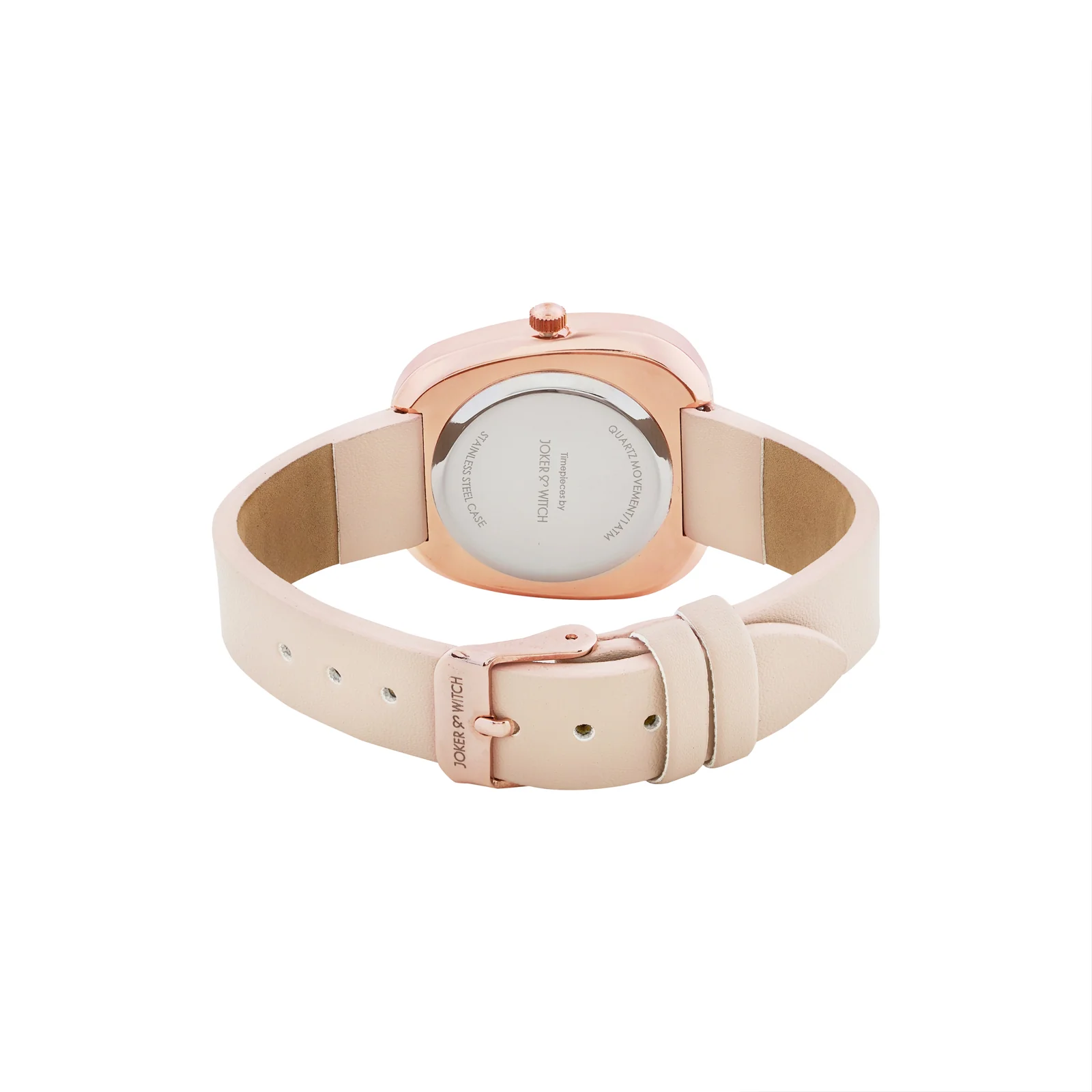 Verity Beige Medium Square Dial PU Strap Women's Watch - Image 6