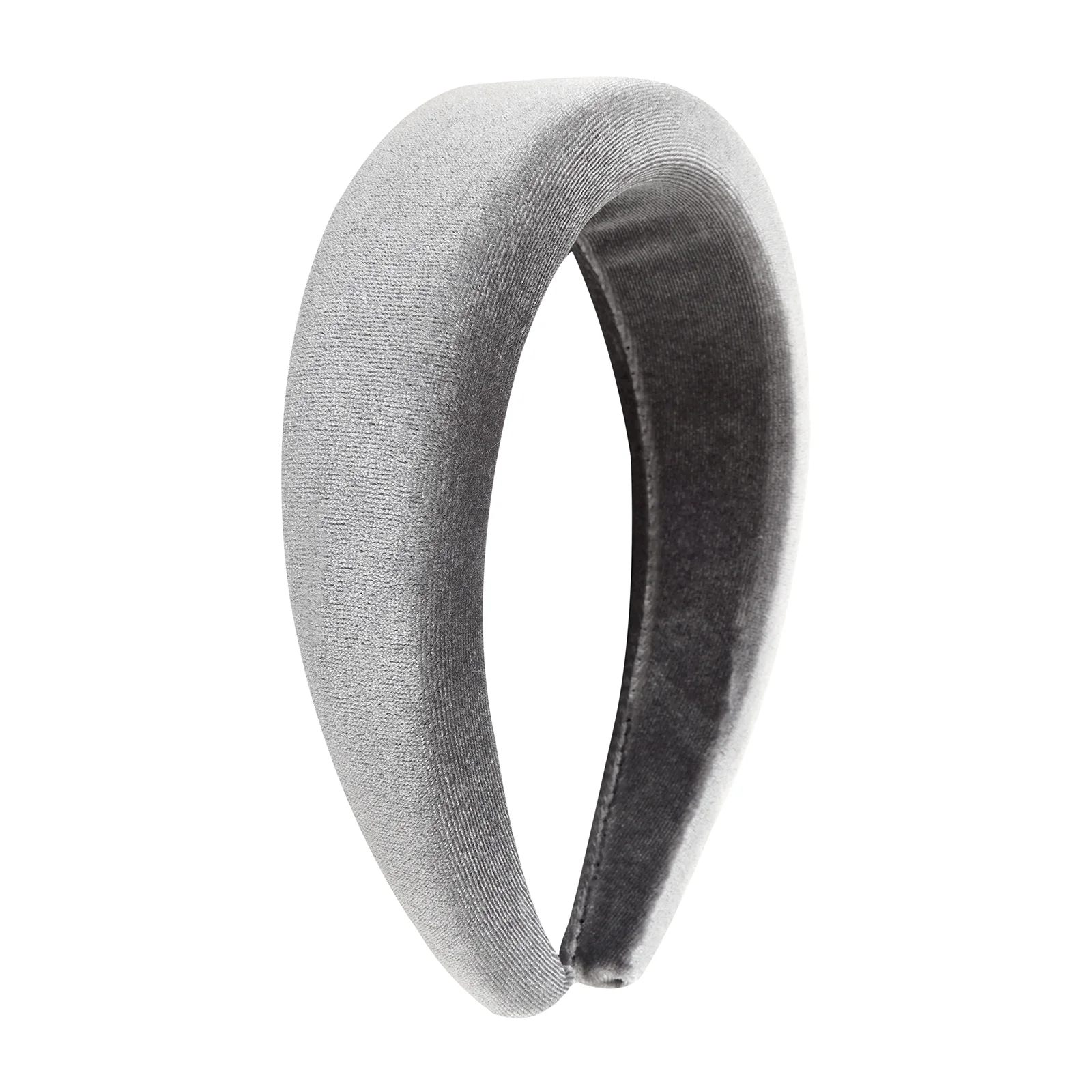 Vicky Velvet Graphite Grey Hairband - Image 4