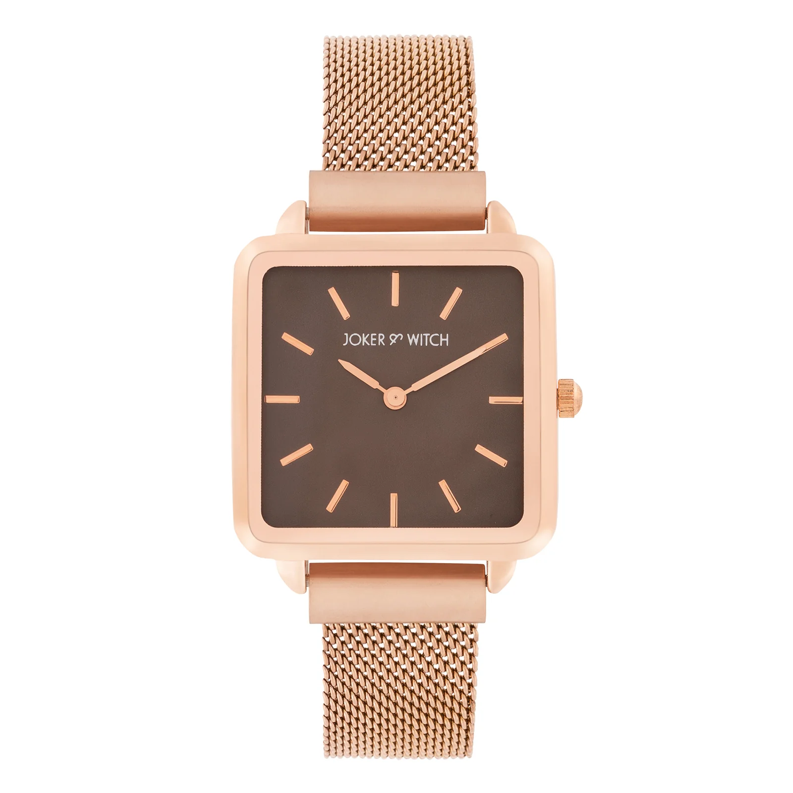 Vintage Taupe Small Square Dial Rose Gold Magnetic Strap Women's Watch - Image 3