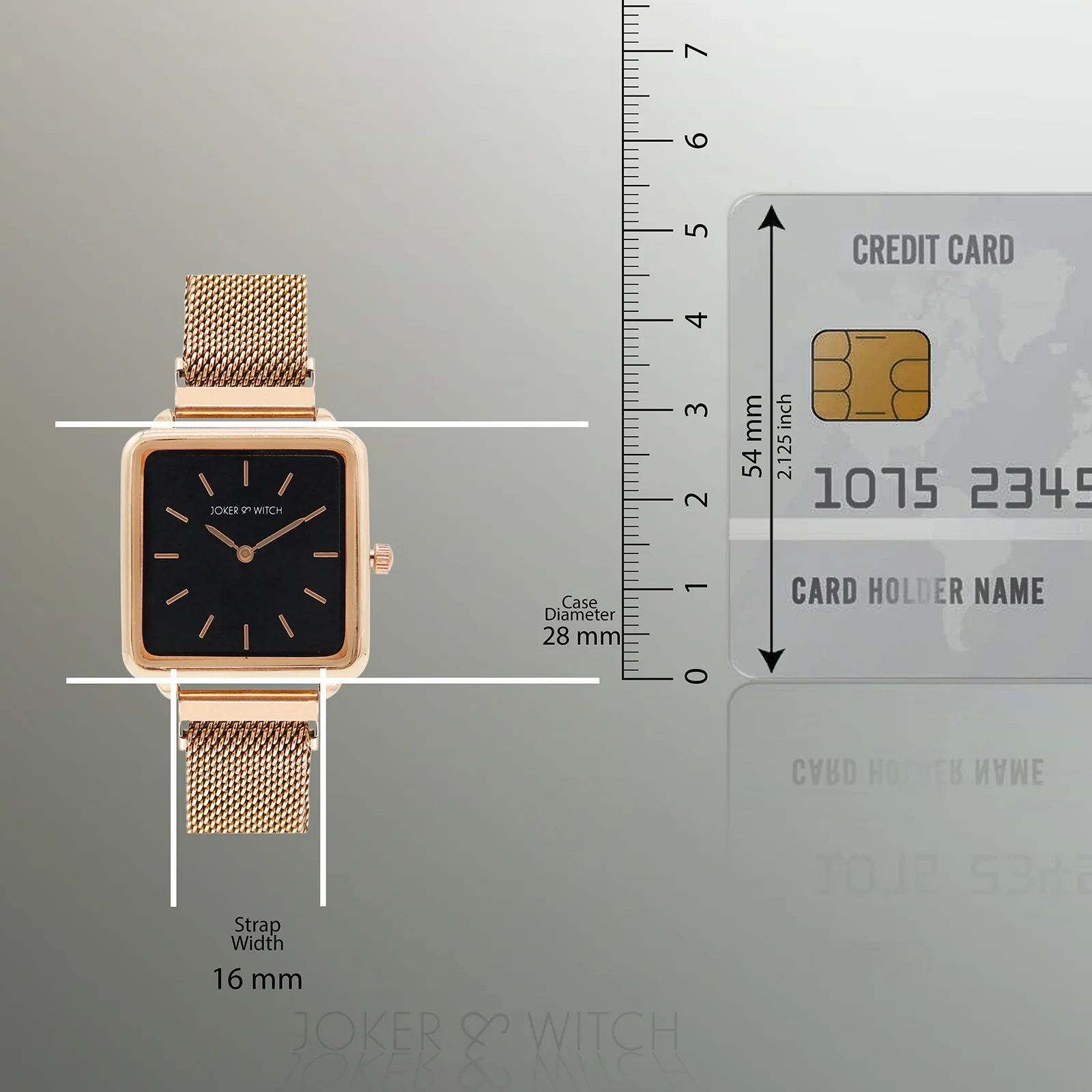 Vintage Black Small Square Dial Rose Gold Magnetic Strap Women's Watch - Image 10