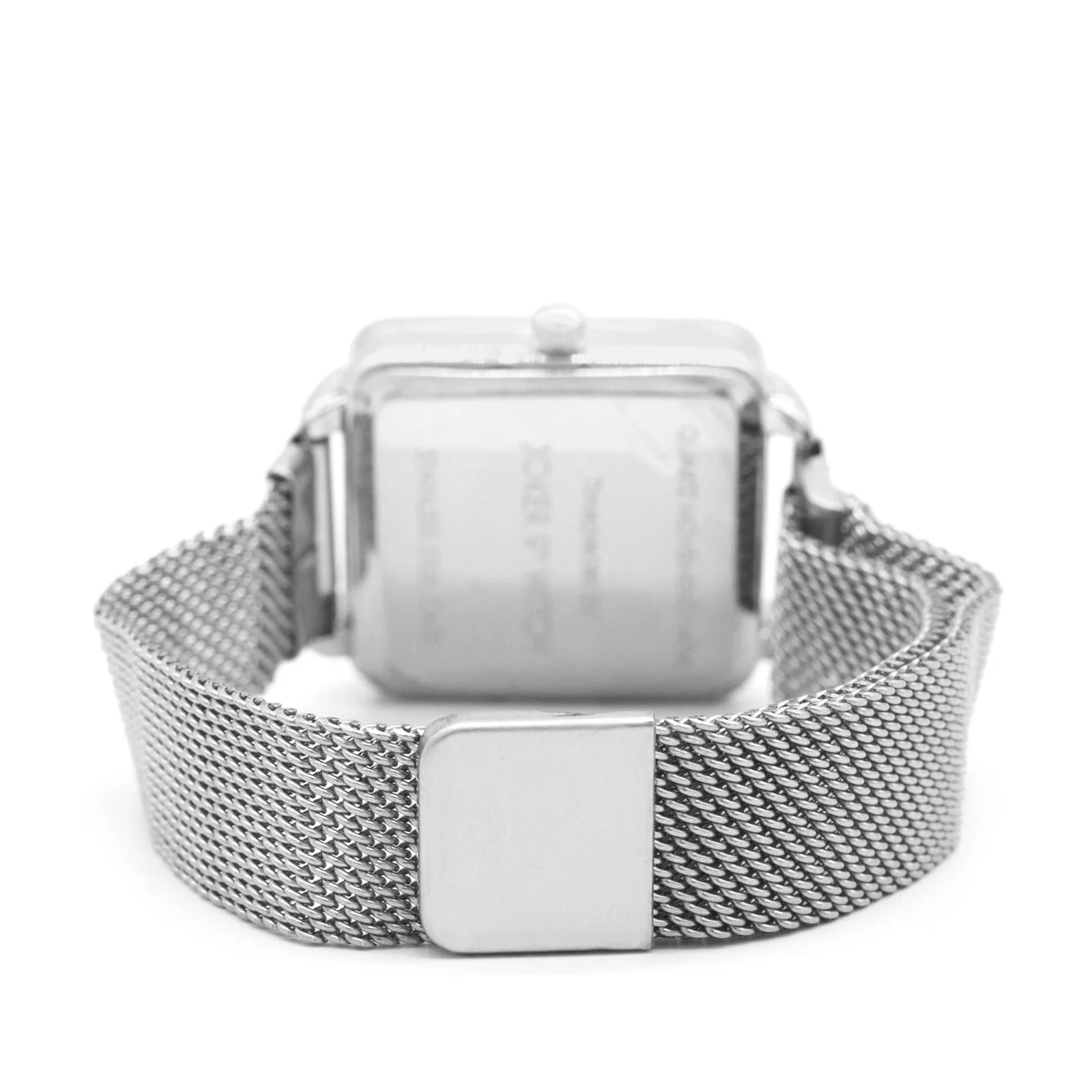 Vintage Black Small Square Dial Silver Magnetic Strap Women's Watch - Image 6