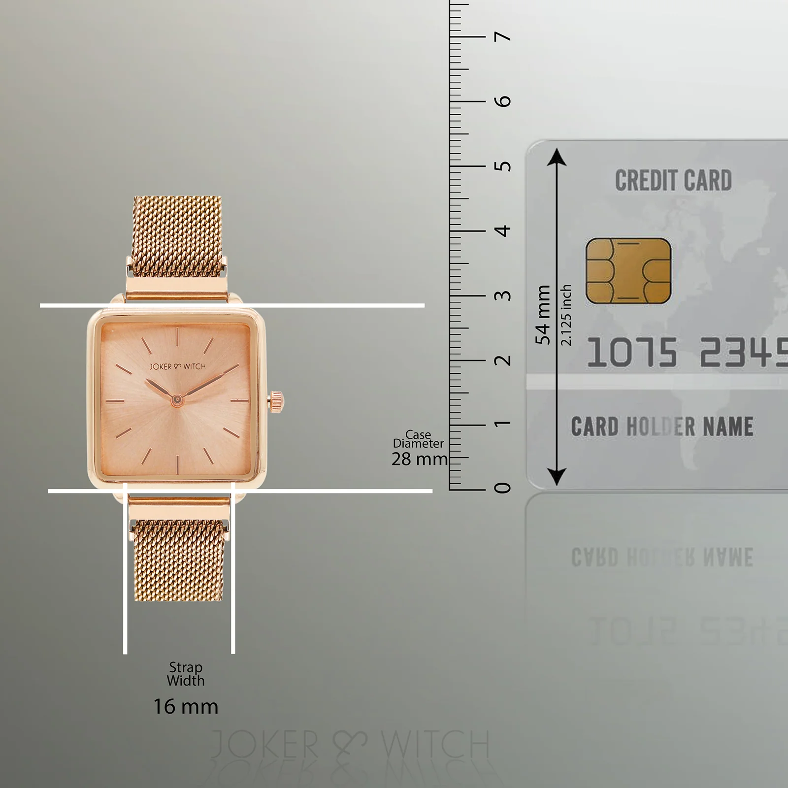 Vintage Rose Gold Small Square Dial Magnetic Strap Women's Watch - Image 10