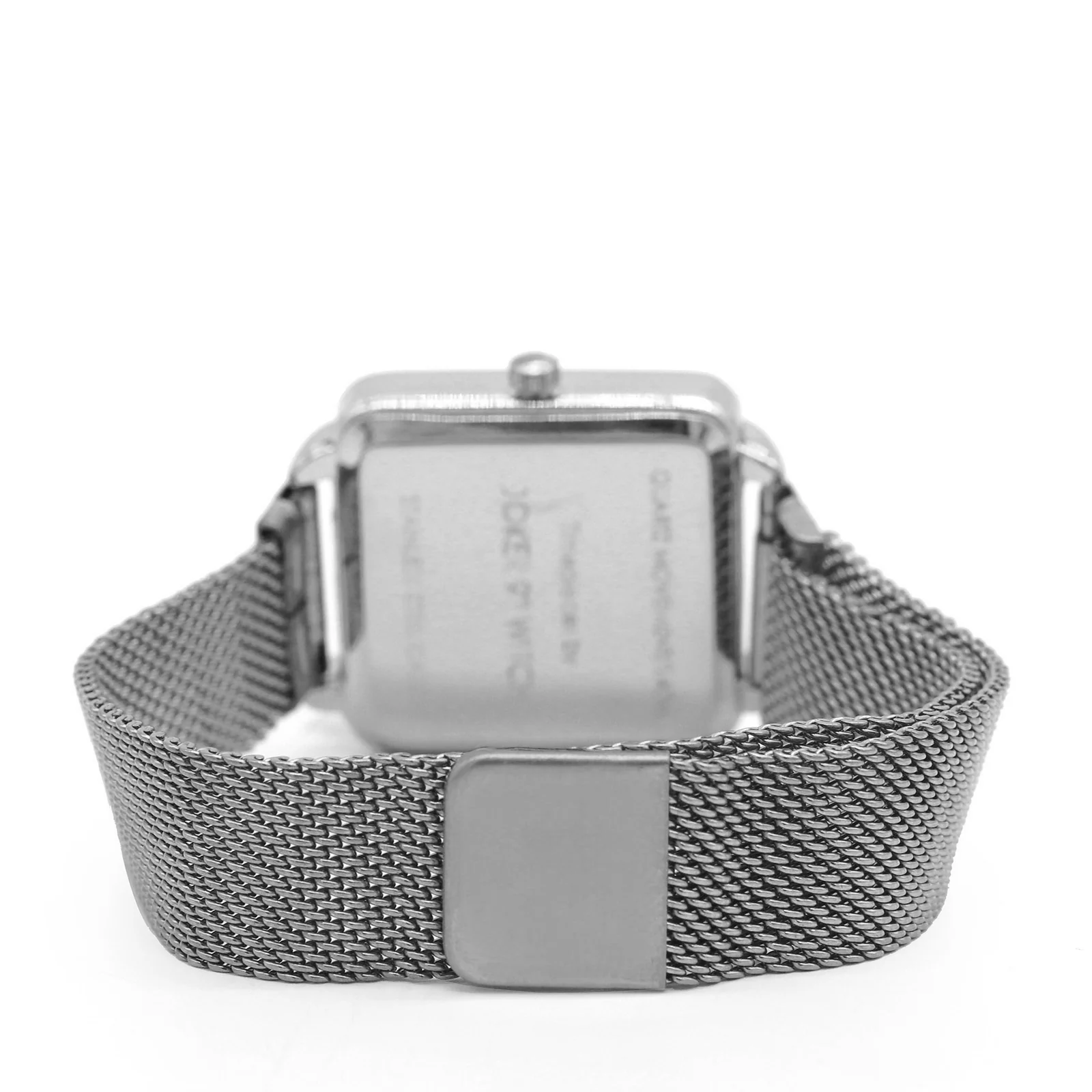 Vintage White Small Square Dial Silver Magnetic Strap Women's Watch - Image 7