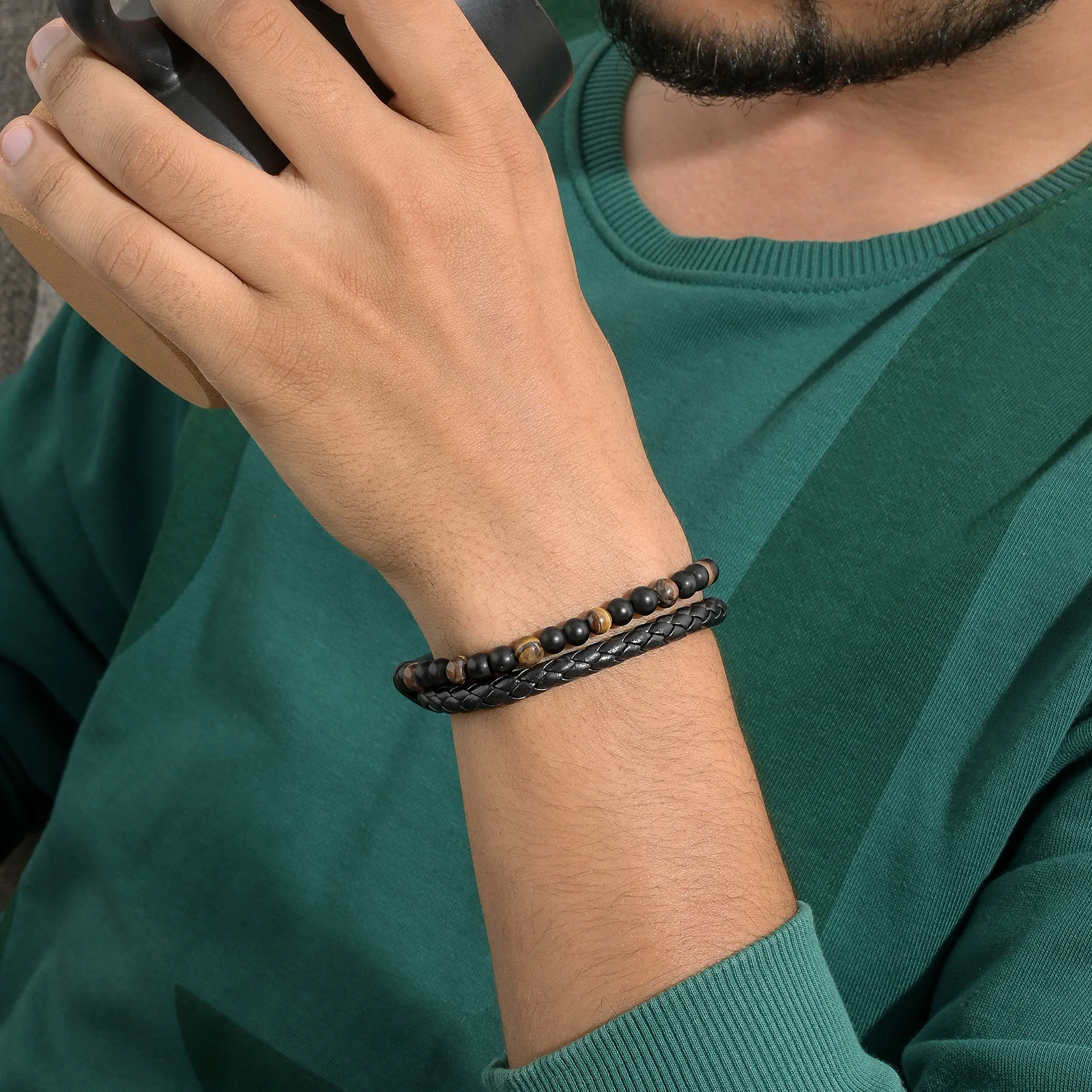 Viper Brown Men's Bracelet - Image 2