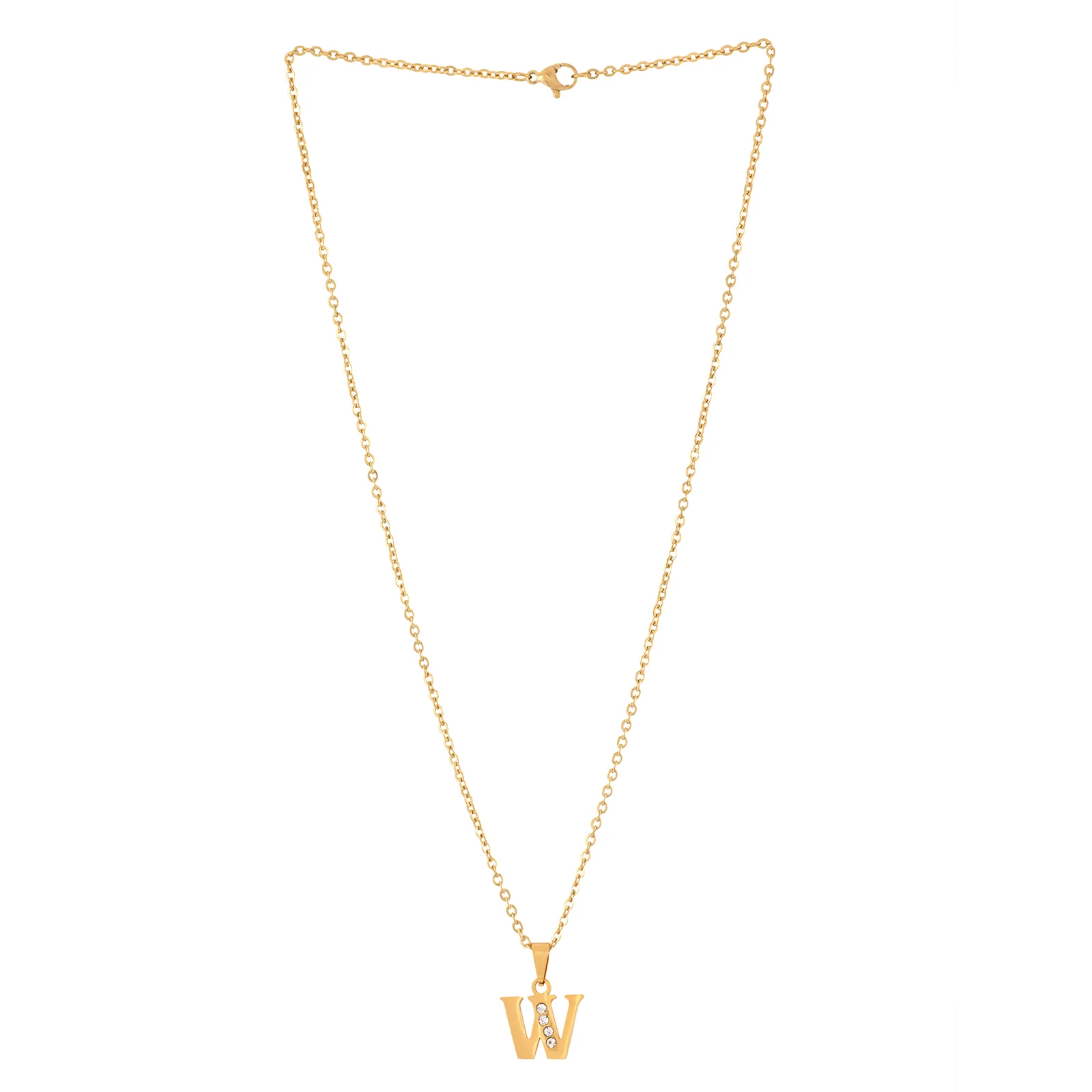Bewitched W Initial Pendant Necklace - Image 3