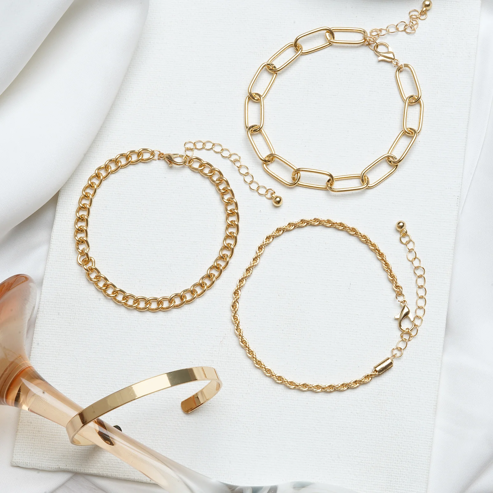We Twist Gold Set of 4 Bracelets - Image 2