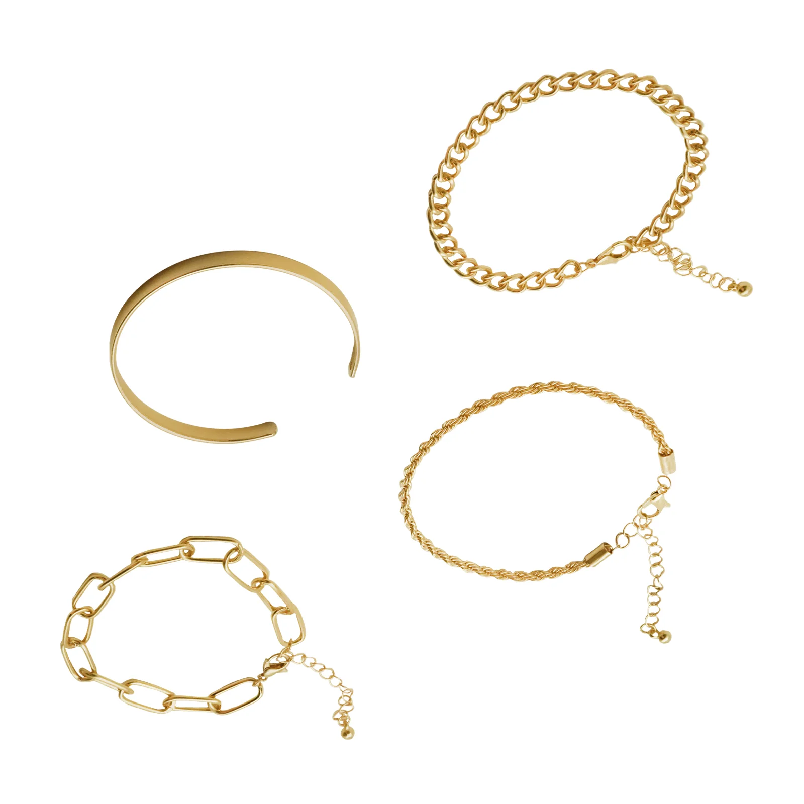 We Twist Gold Set of 4 Bracelets - Image 4