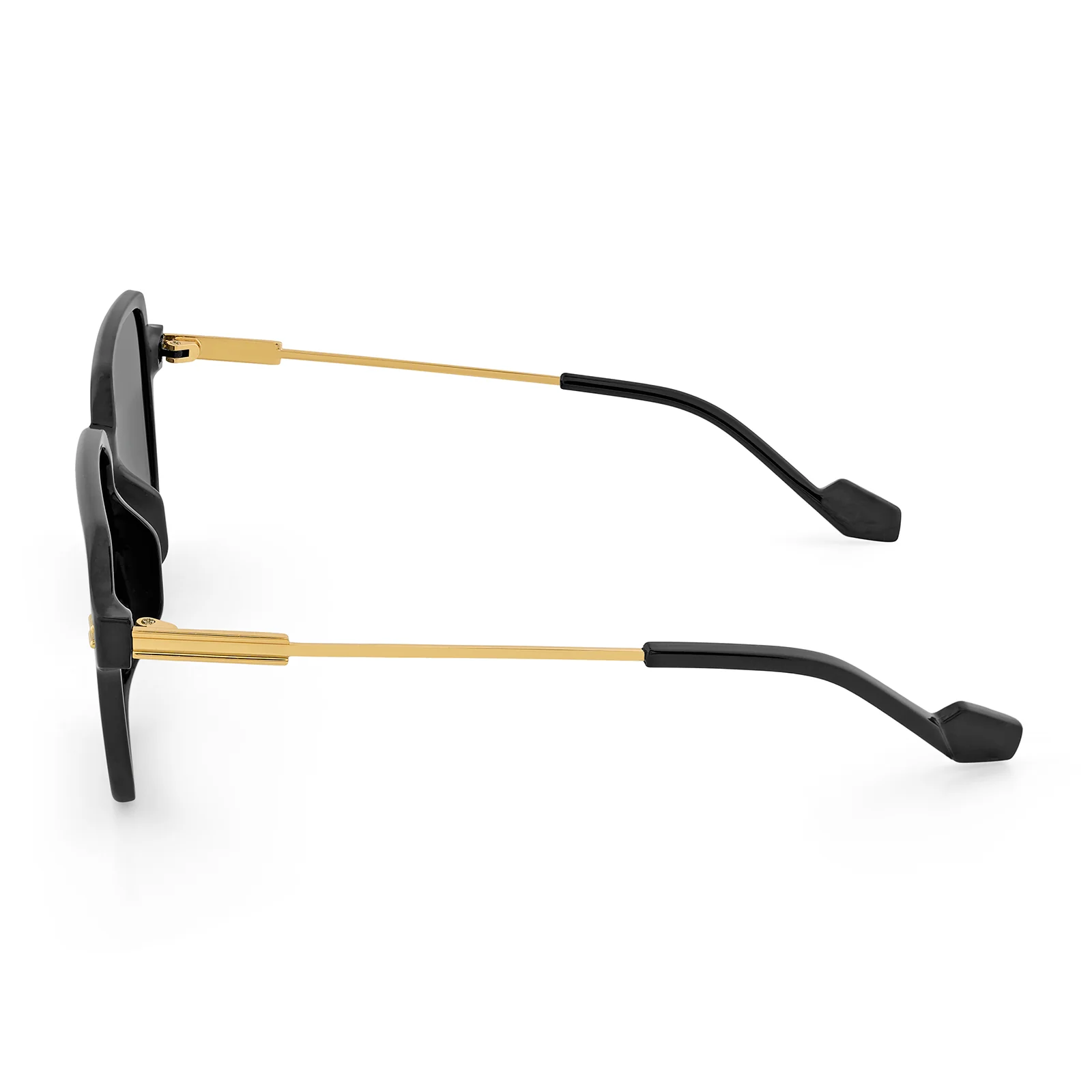 Westora Square Sunglasses With Black Frames And Black Lenses - Image 5