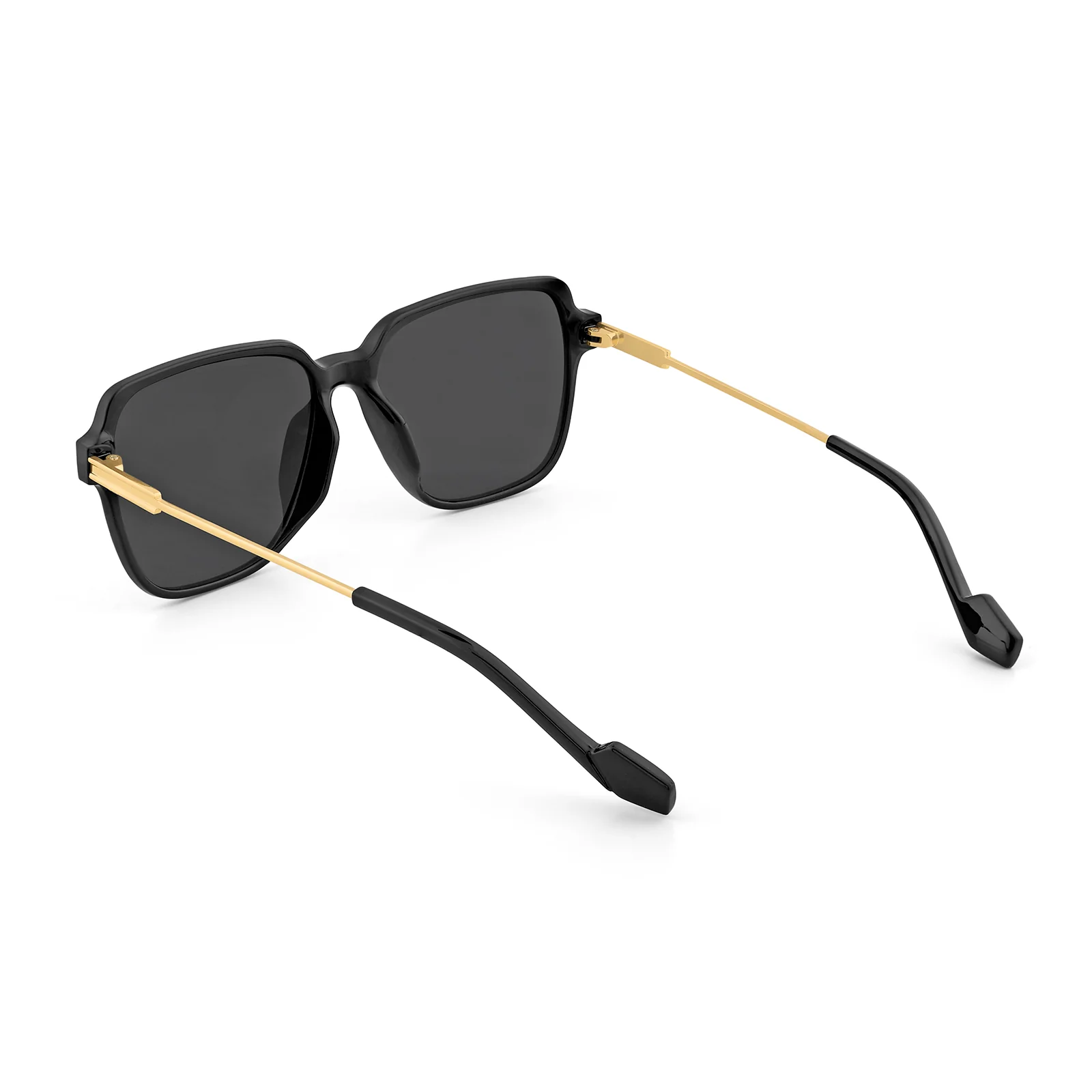 Westora Square Sunglasses With Black Frames And Black Lenses - Image 6