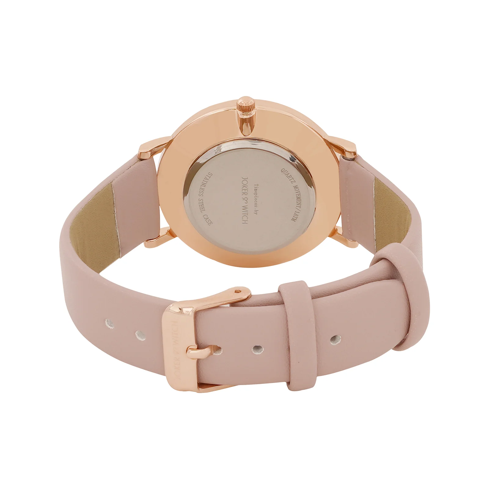 Printed Whimsical White Medium Dial Mauve PU Strap Women's Watch - Image 6