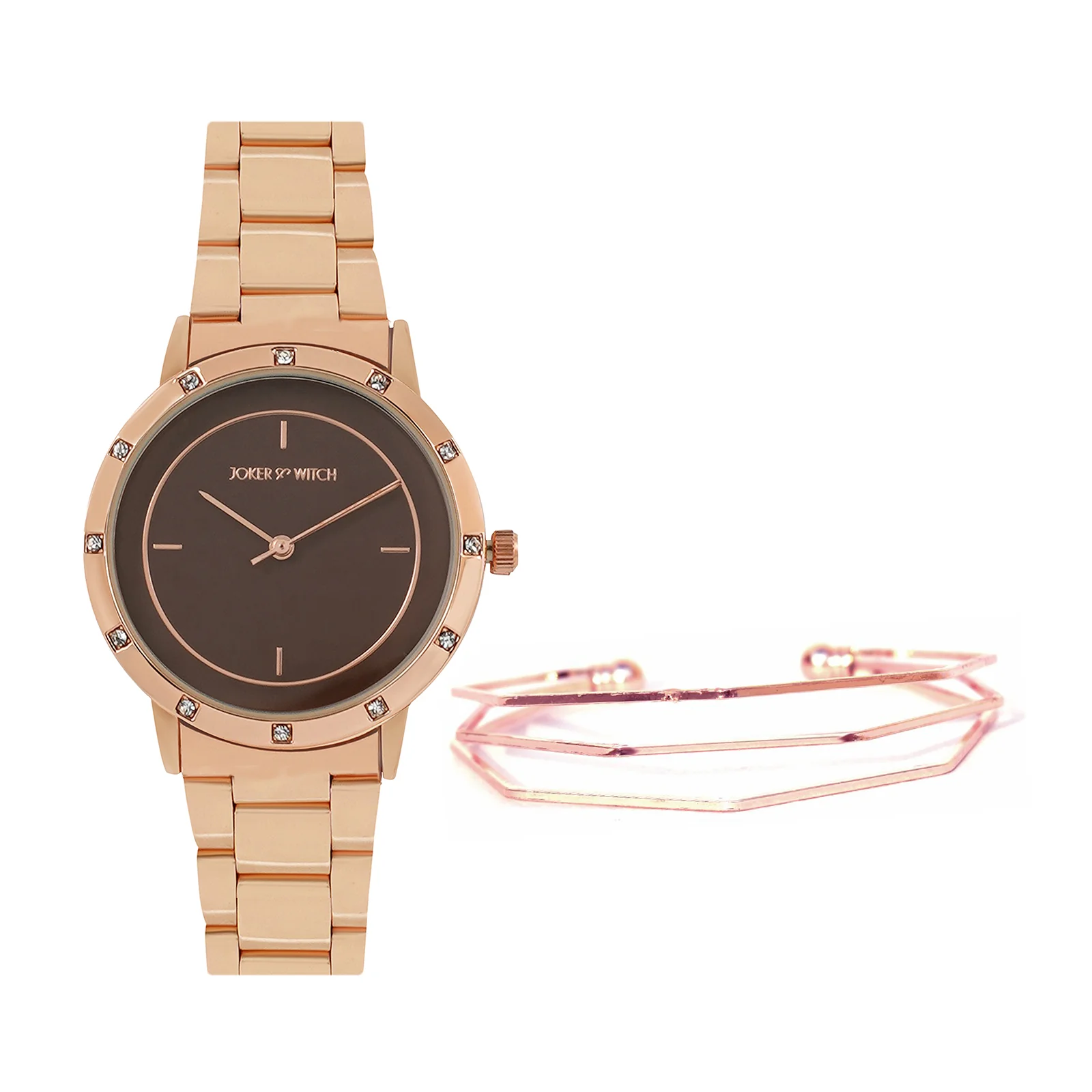 Wildflower Rosegold Watch Bracelet Stack - Image 2