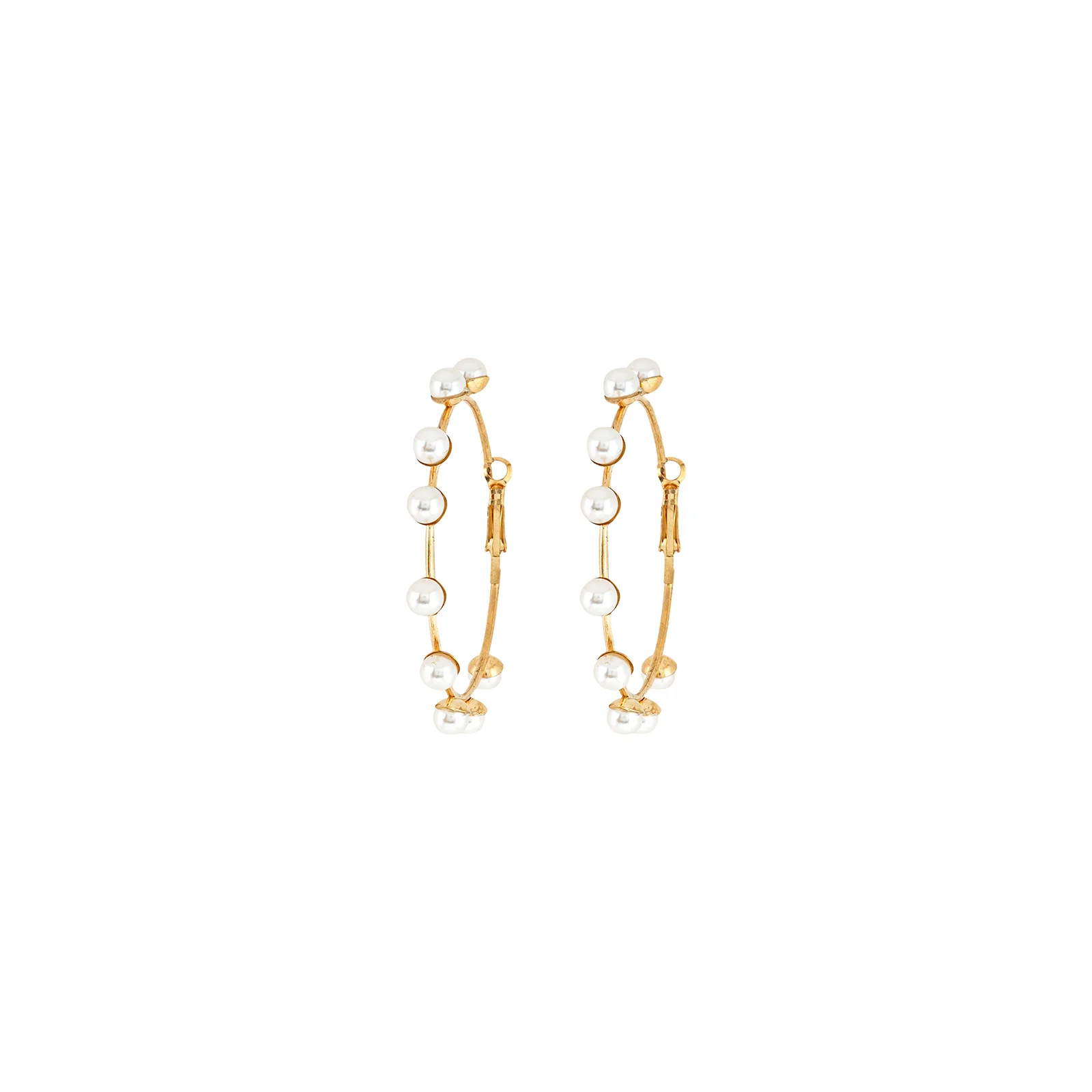 Winona Pearl Hoops - Image 3