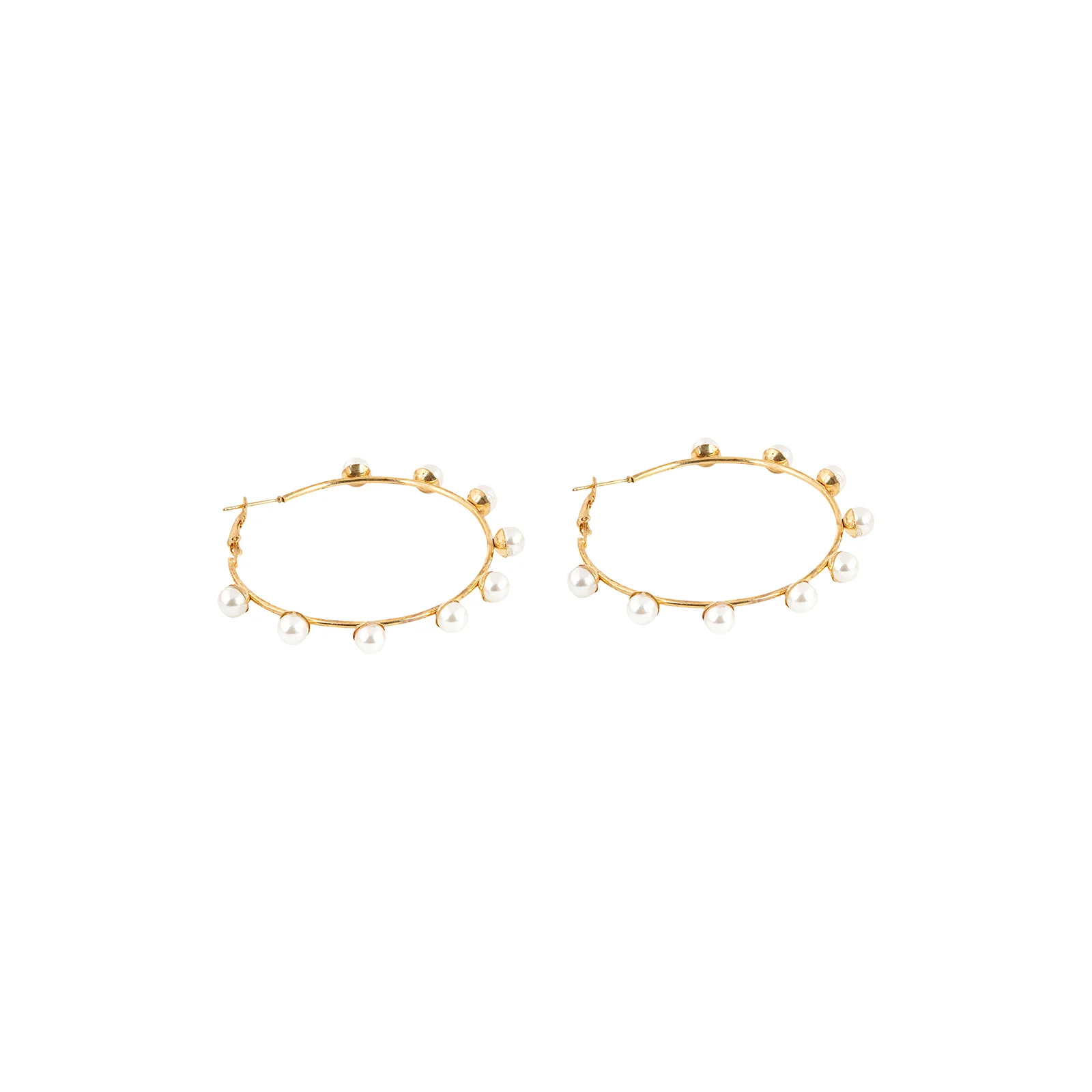 Winona Pearl Hoops - Image 4