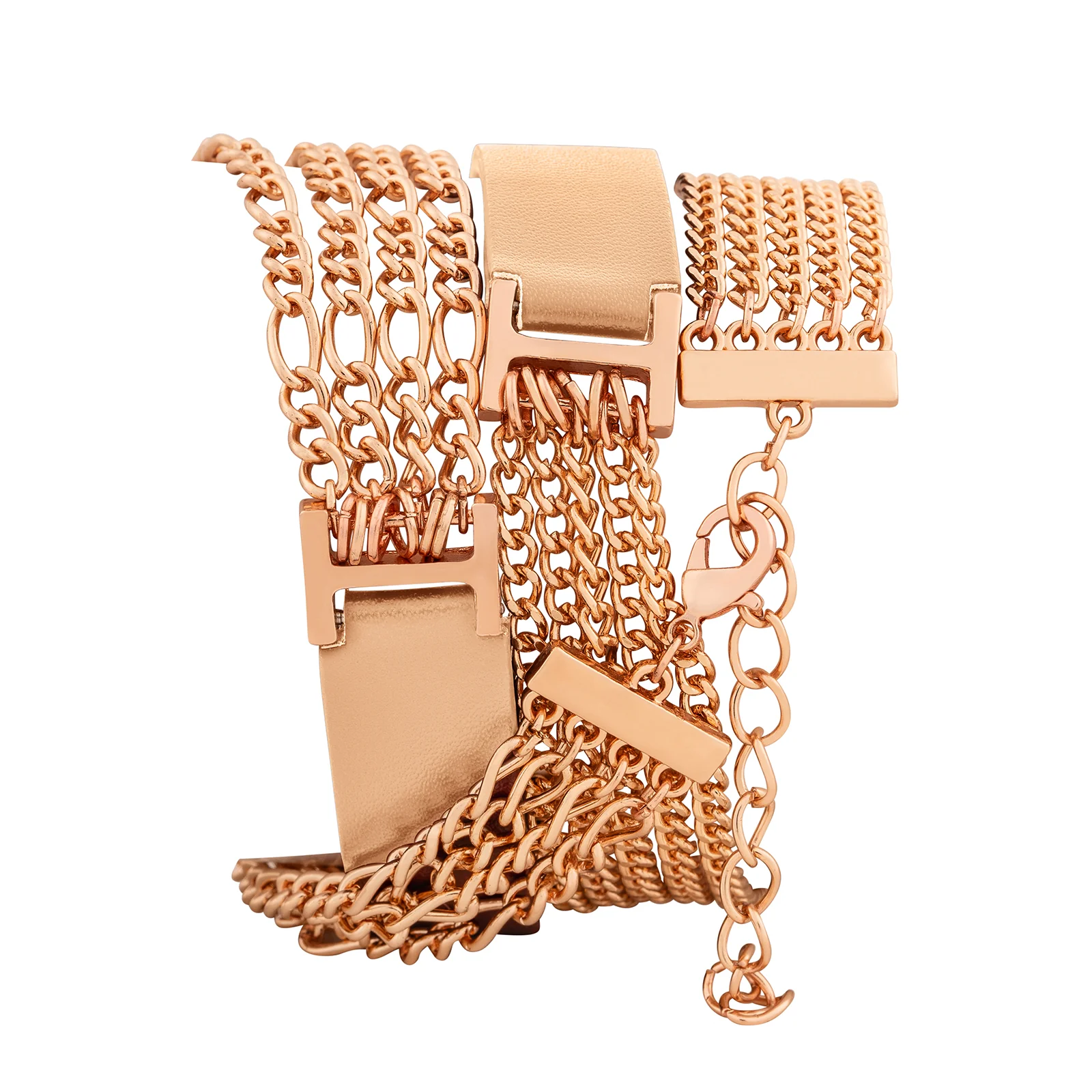 Winona White Medium Dial Beige PU-Chain Wrap Around Strap Women's Watch - Image 5