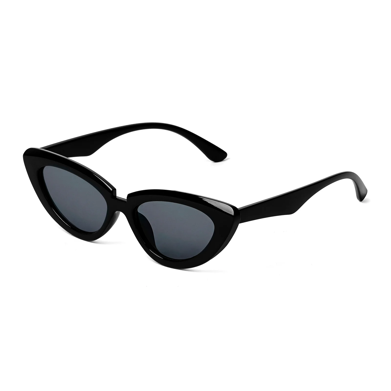 Wintour Cat Eye Black Sunglasses - Image 4