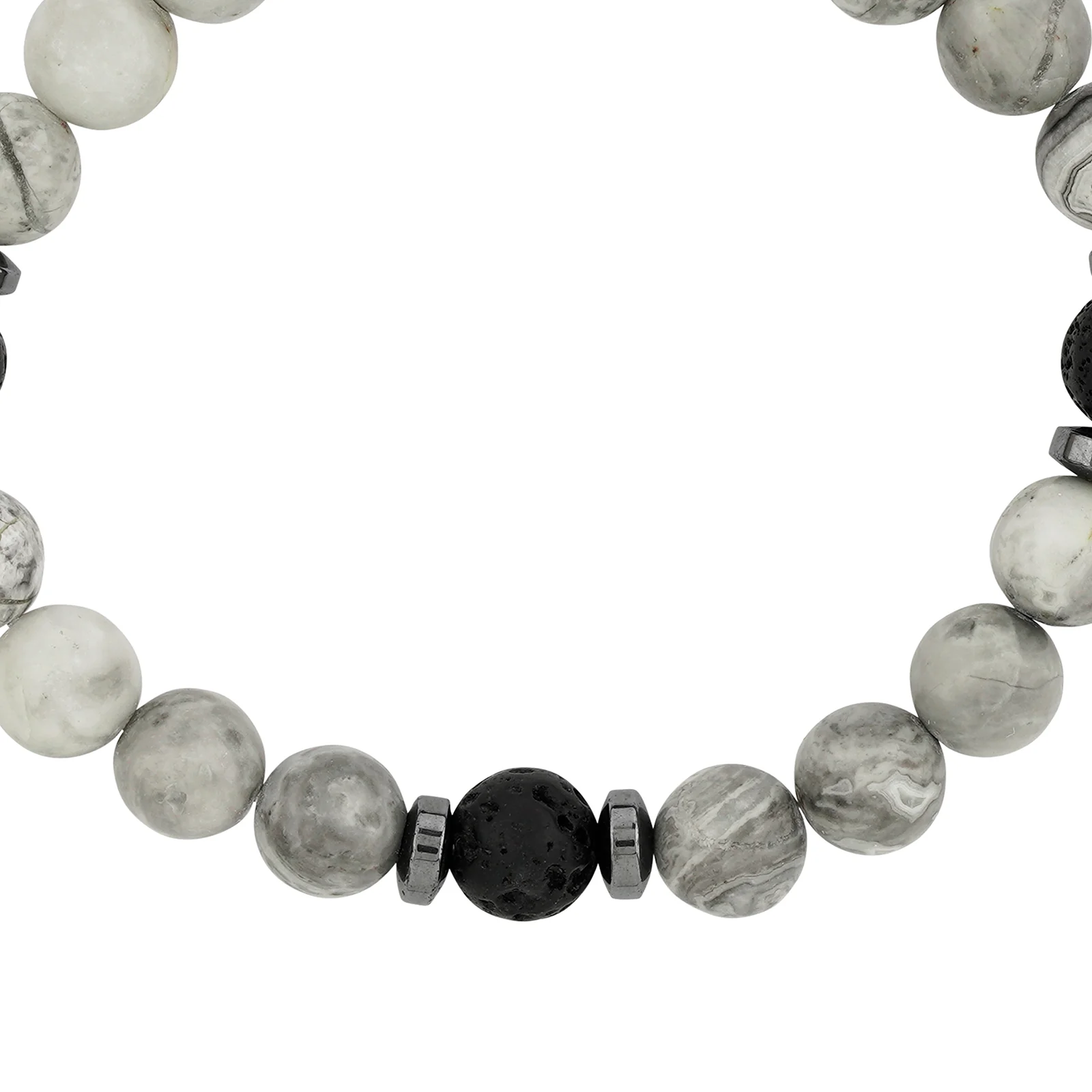 Wonderland Black And Grey Beaded Bracelet - Image 4