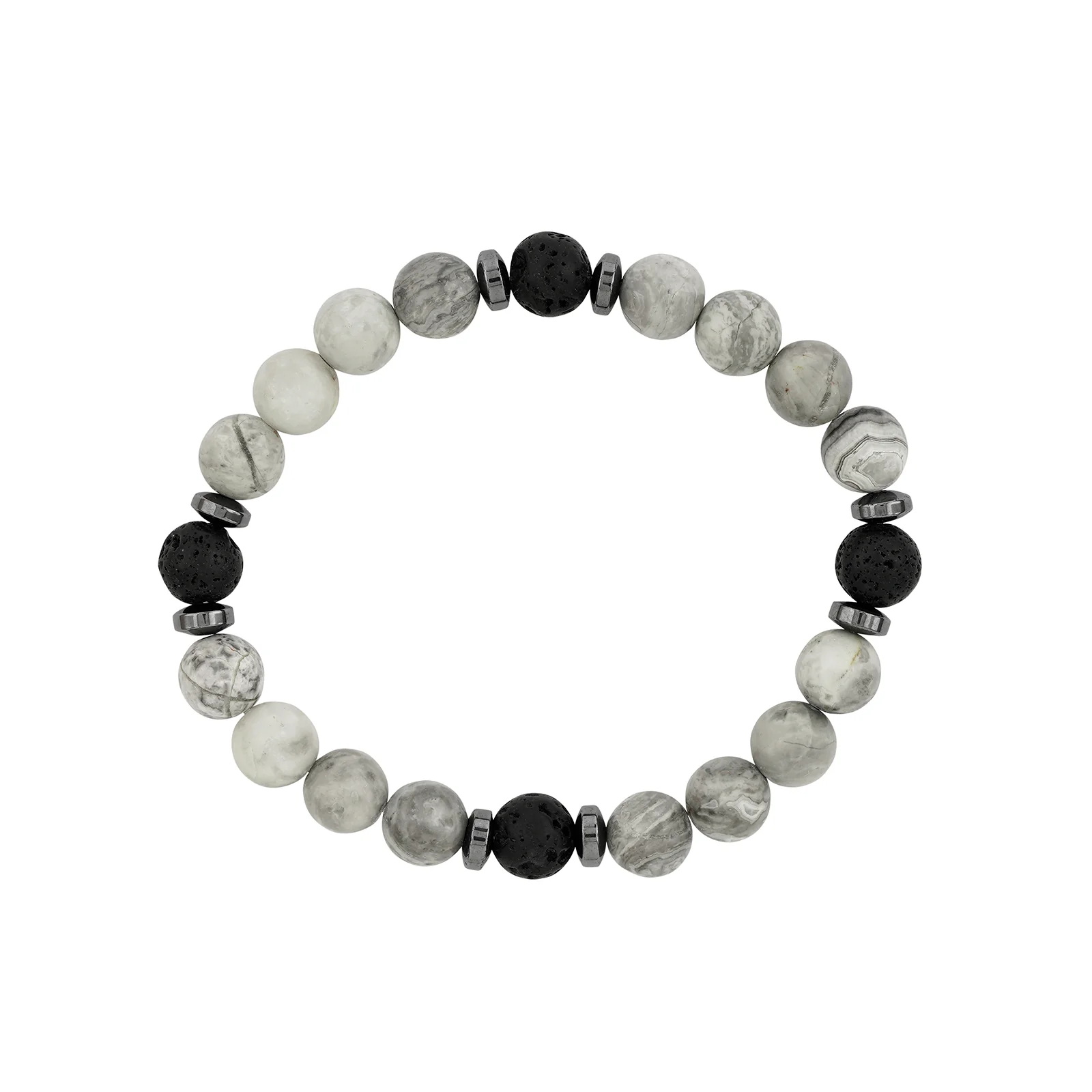 Wonderland Black And Grey Beaded Bracelet - Image 6