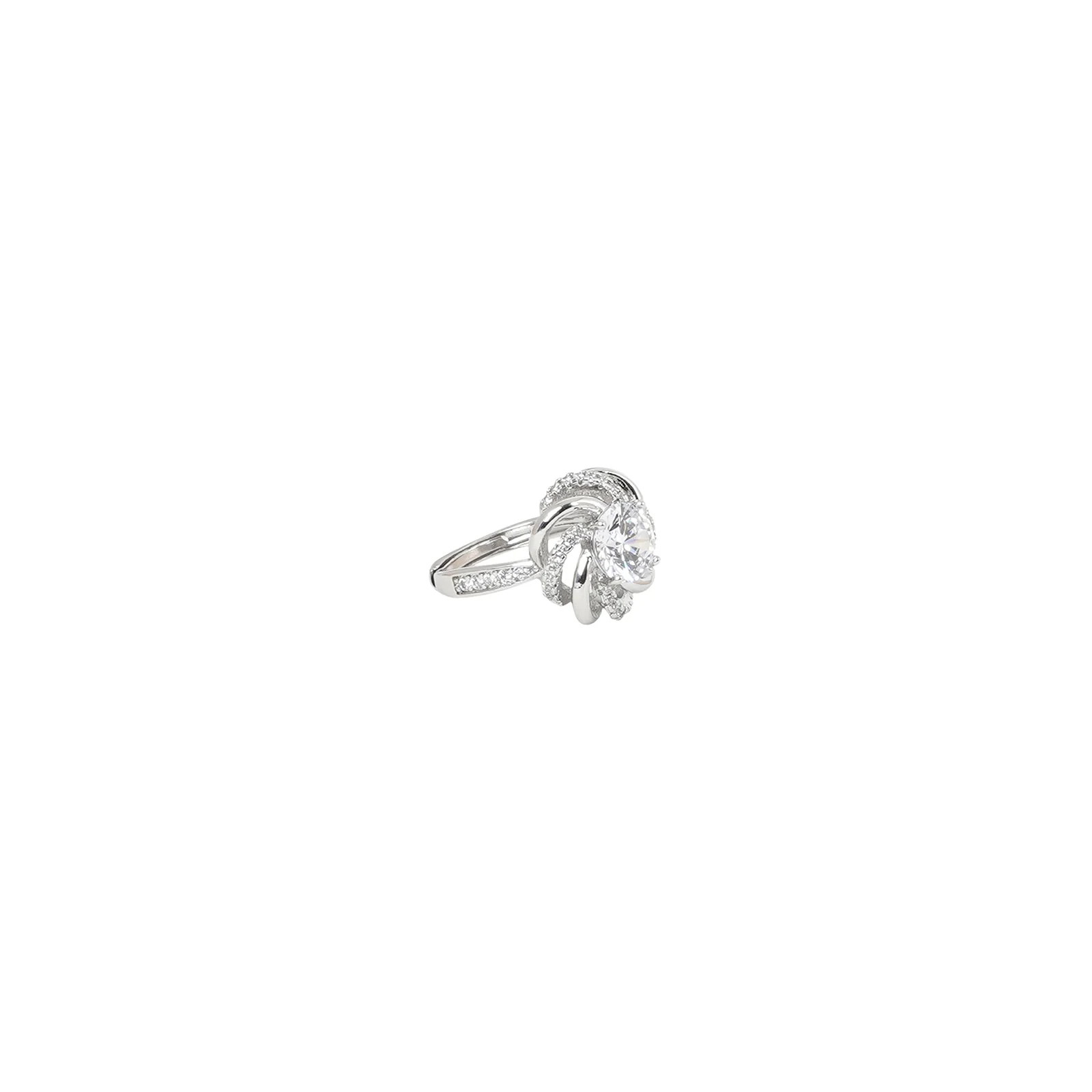 Wyatt Silver Knot Ring - Image 4
