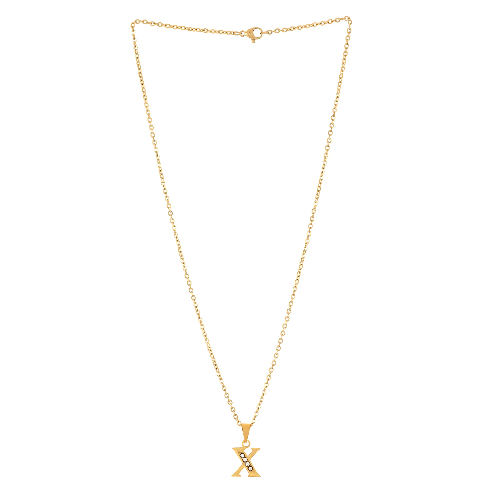 Bewitched X Initial Pendant Necklace - Image 3