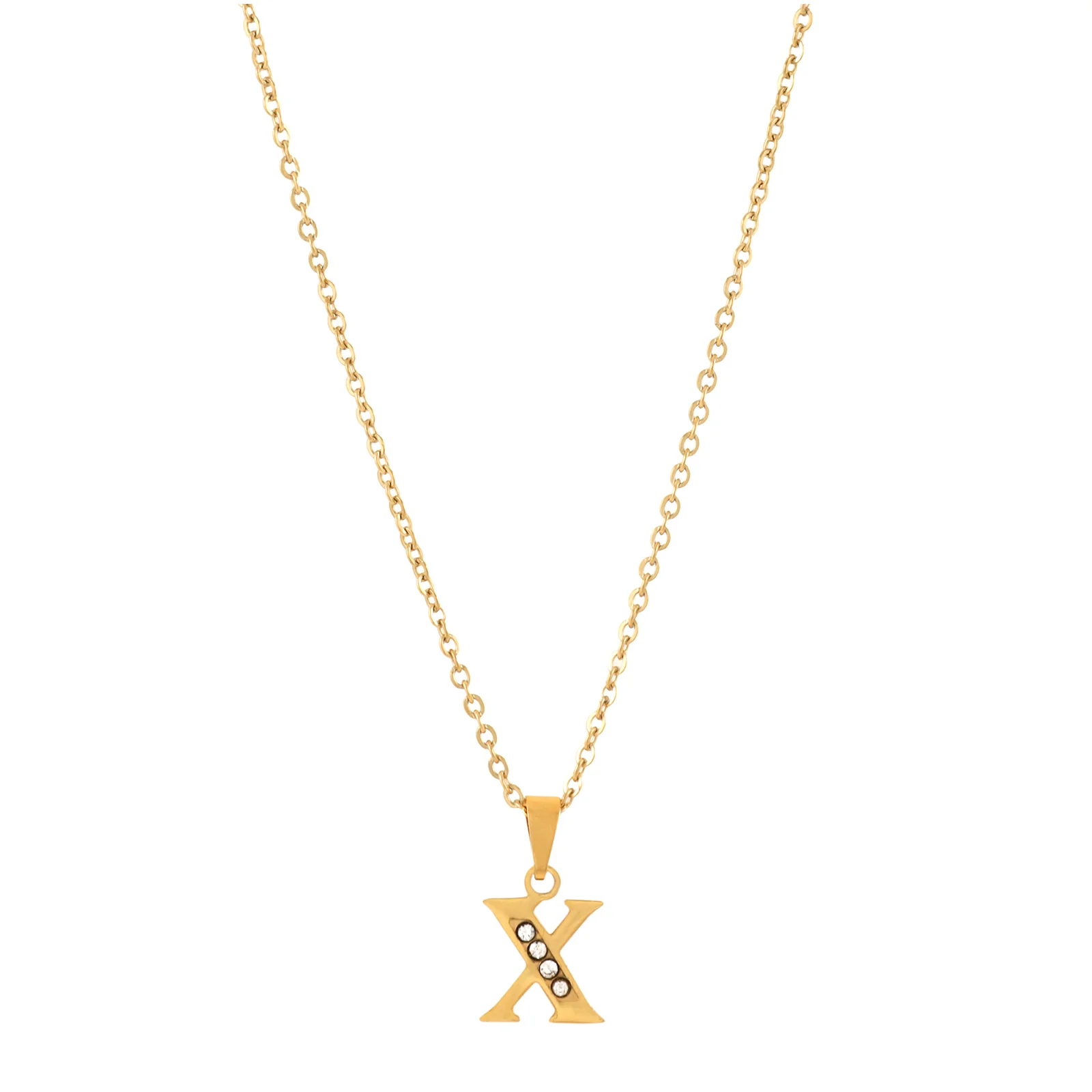 Bewitched X Initial Pendant Necklace - Image 4