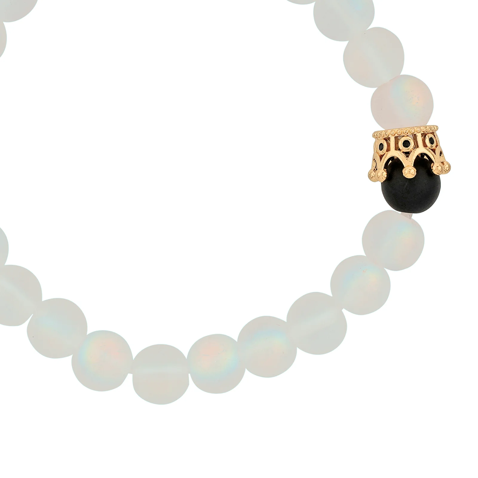 You Belong With Me White Couple Beaded Bracelet - Image 3