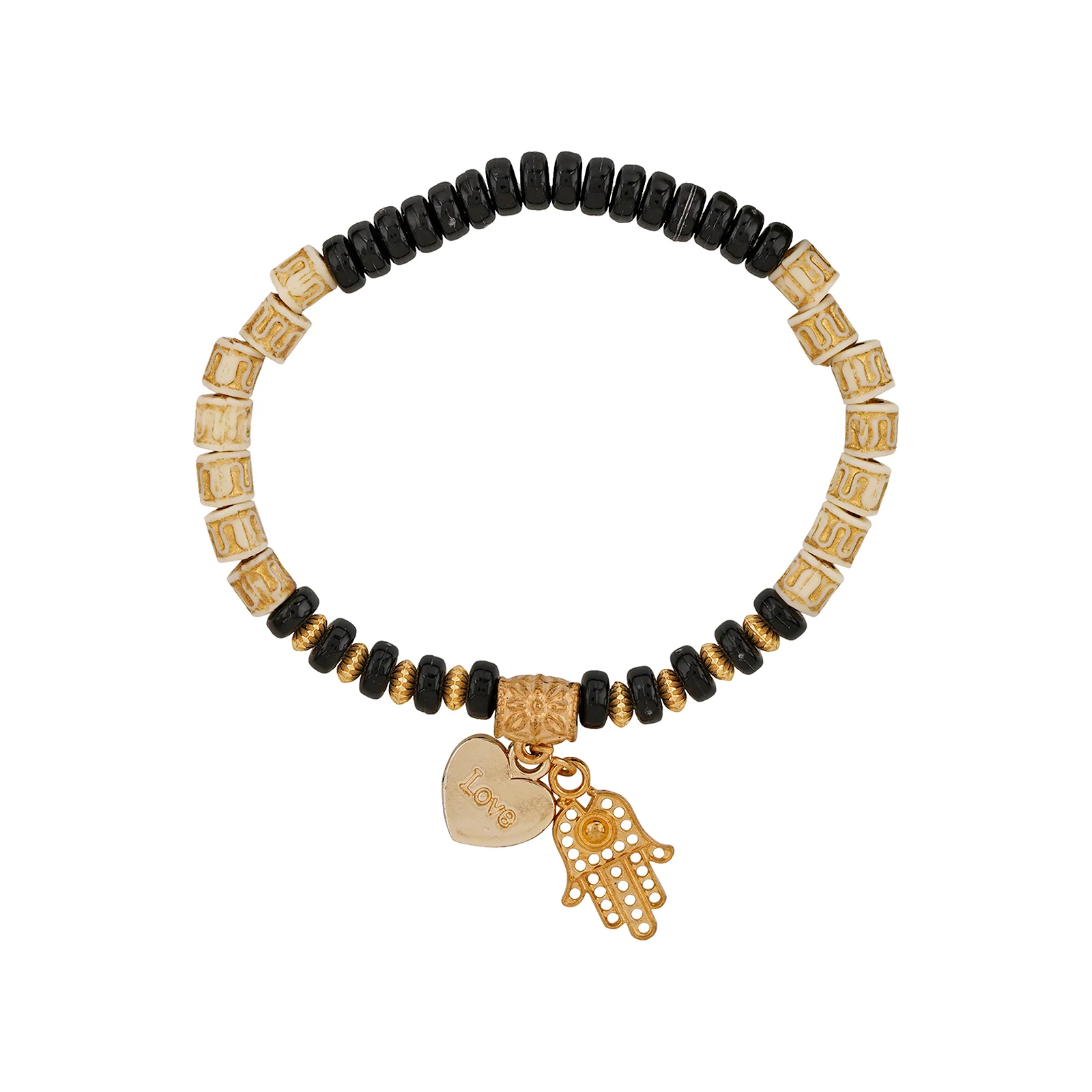 You're So Gorgeous Black And White Beaded Bracelet - Image 5