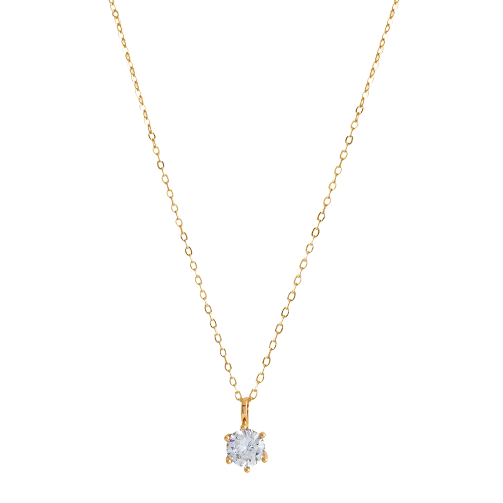 Zelda Gold Rhinestone Necklace - Image 4