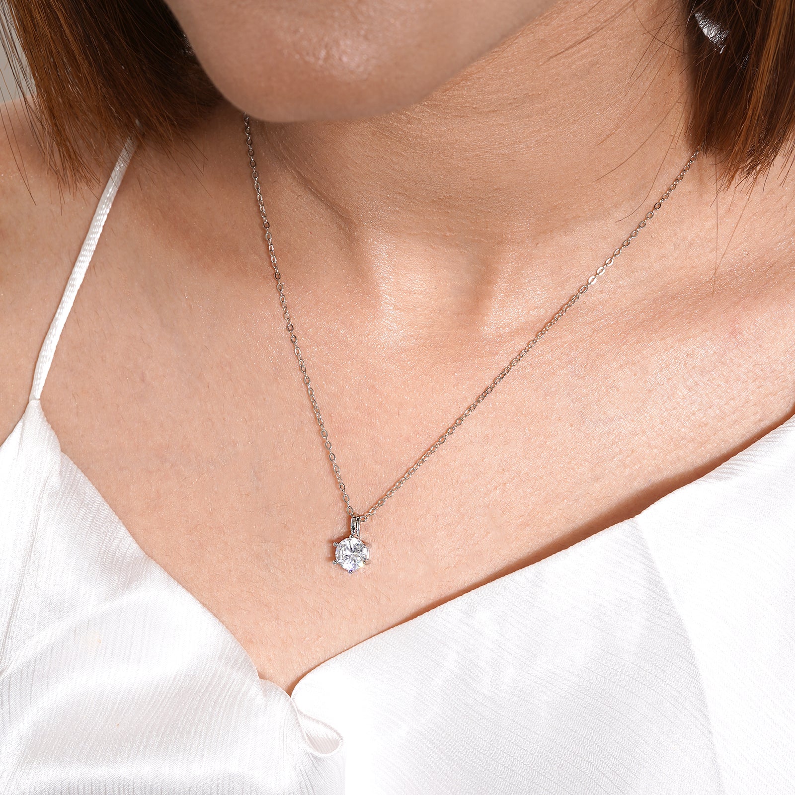 Zelda Silver Rhinestone Necklace - Image 2