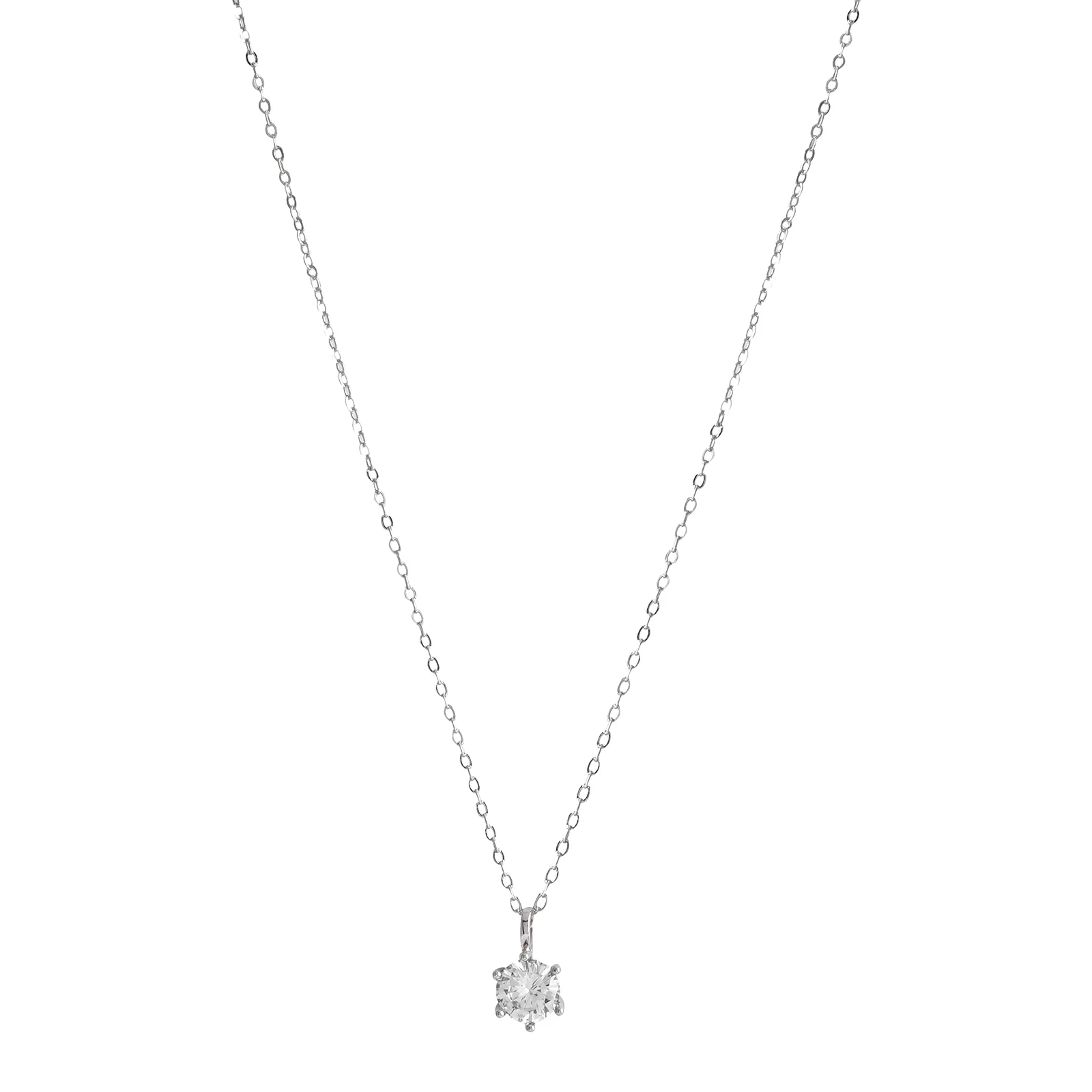 Zelda Silver Rhinestone Necklace - Image 4