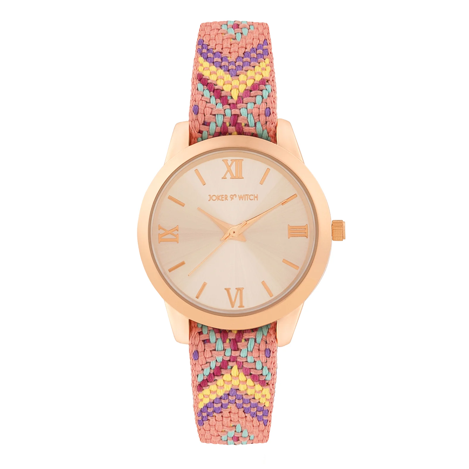Zen Loom Rose Gold Medium Dial Pink Macrame Strap Women's Watch - Image 3