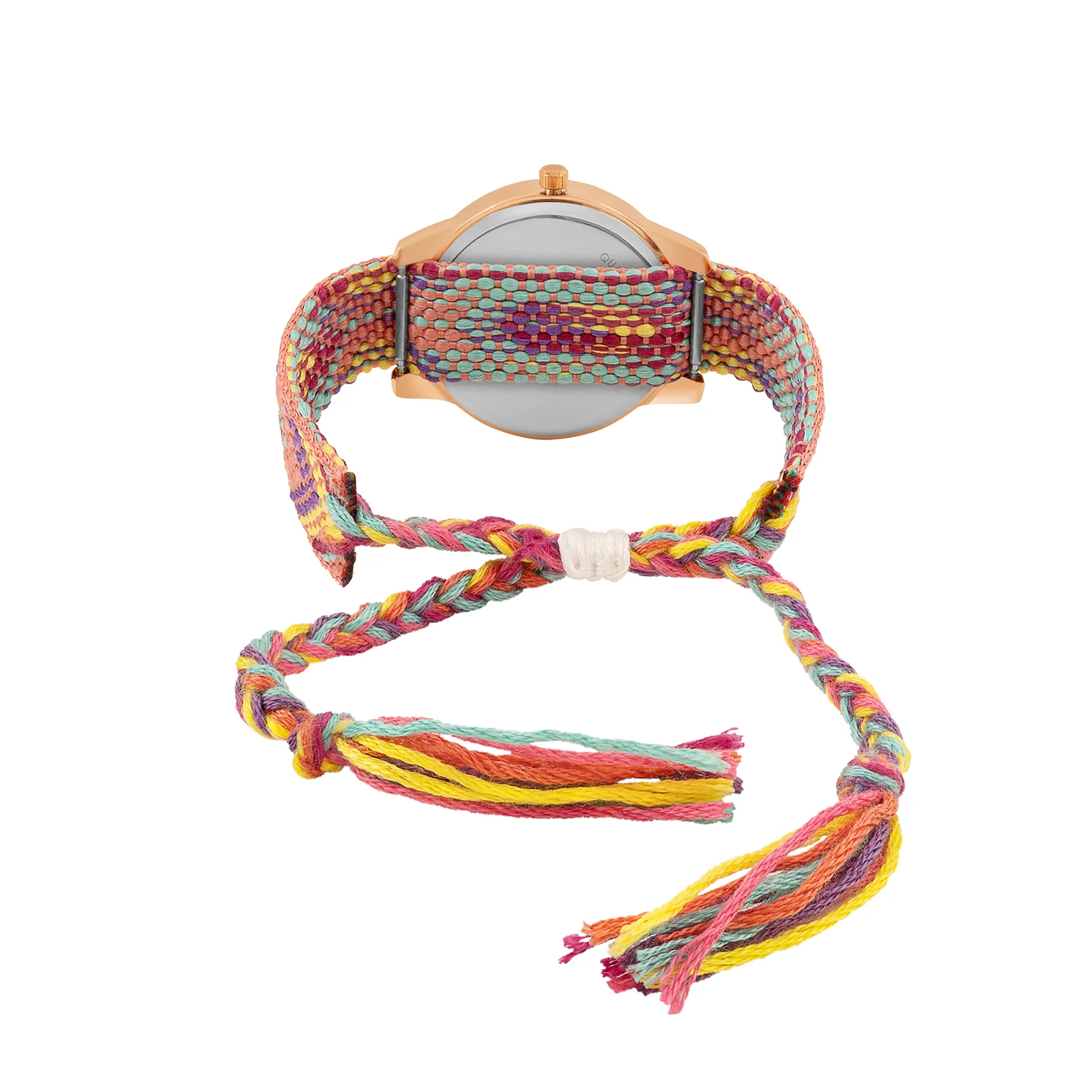 Zen Loom Rose Gold Medium Dial Pink Macrame Strap Women's Watch - Image 6