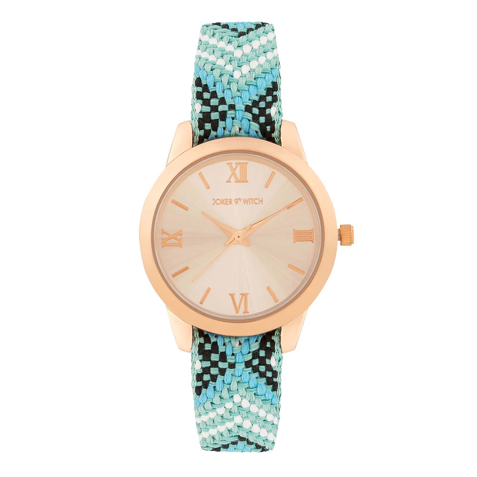 Zen Loom Rose Gold Medium Dial Green Macrame Strap Women's Watch - Image 3