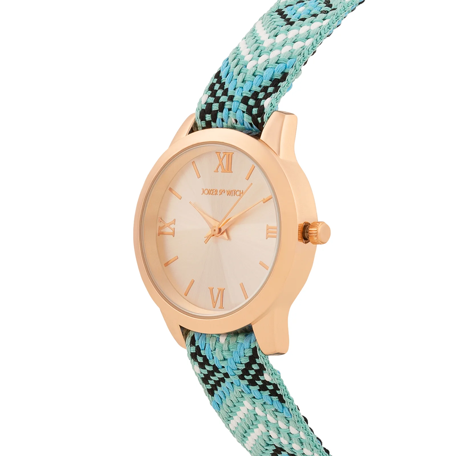 Zen Loom Rose Gold Medium Dial Green Macrame Strap Women's Watch - Image 4
