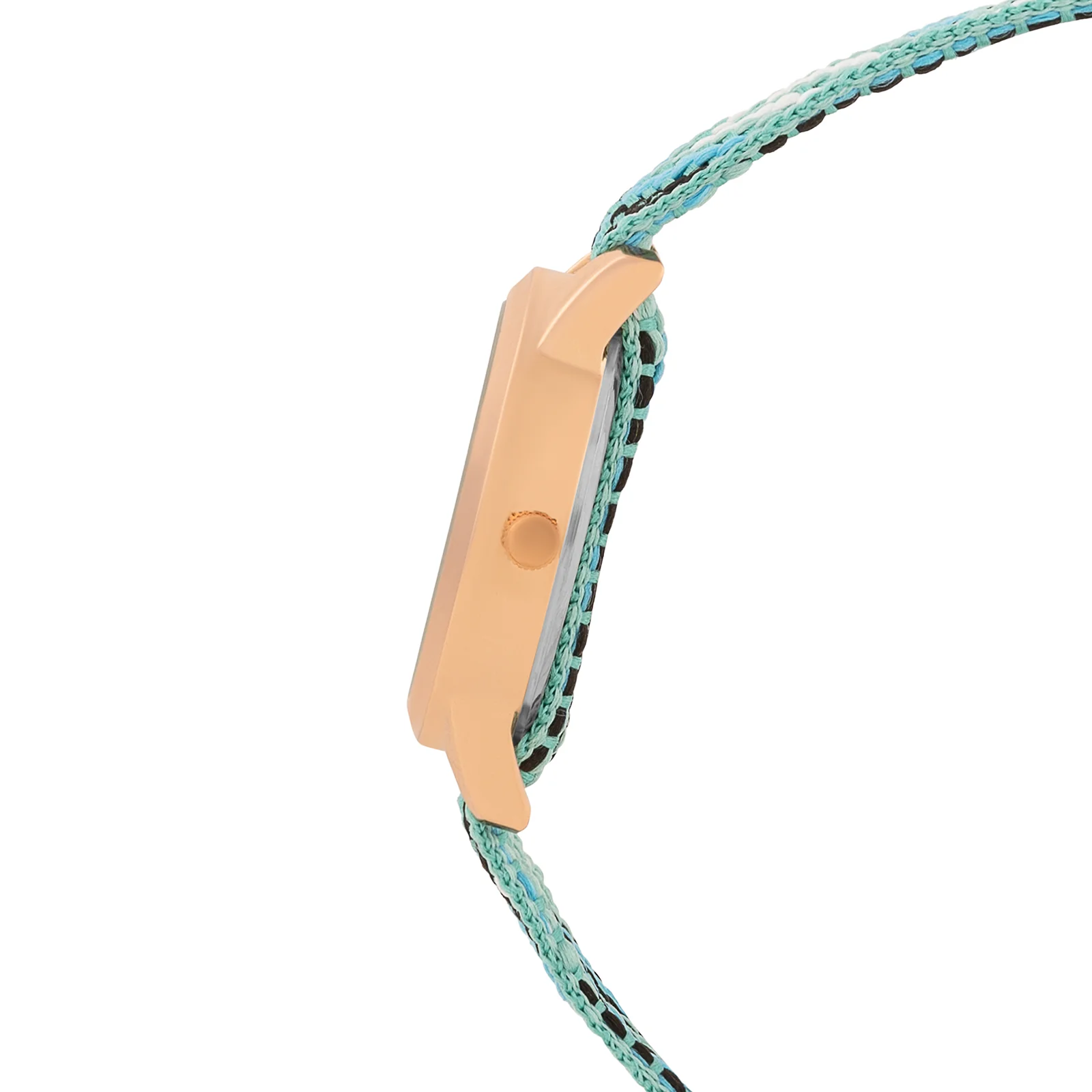 Zen Loom Rose Gold Medium Dial Green Macrame Strap Women's Watch - Image 5