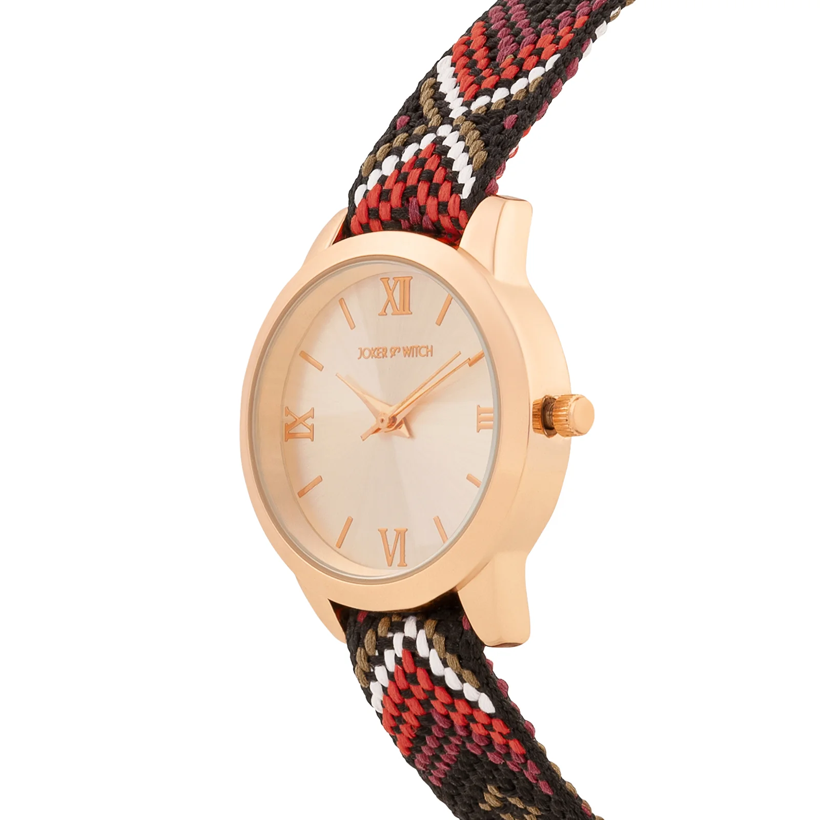Zen Loom Rose Gold Medium Dial Red Macrame Strap Women's Watch - Image 4